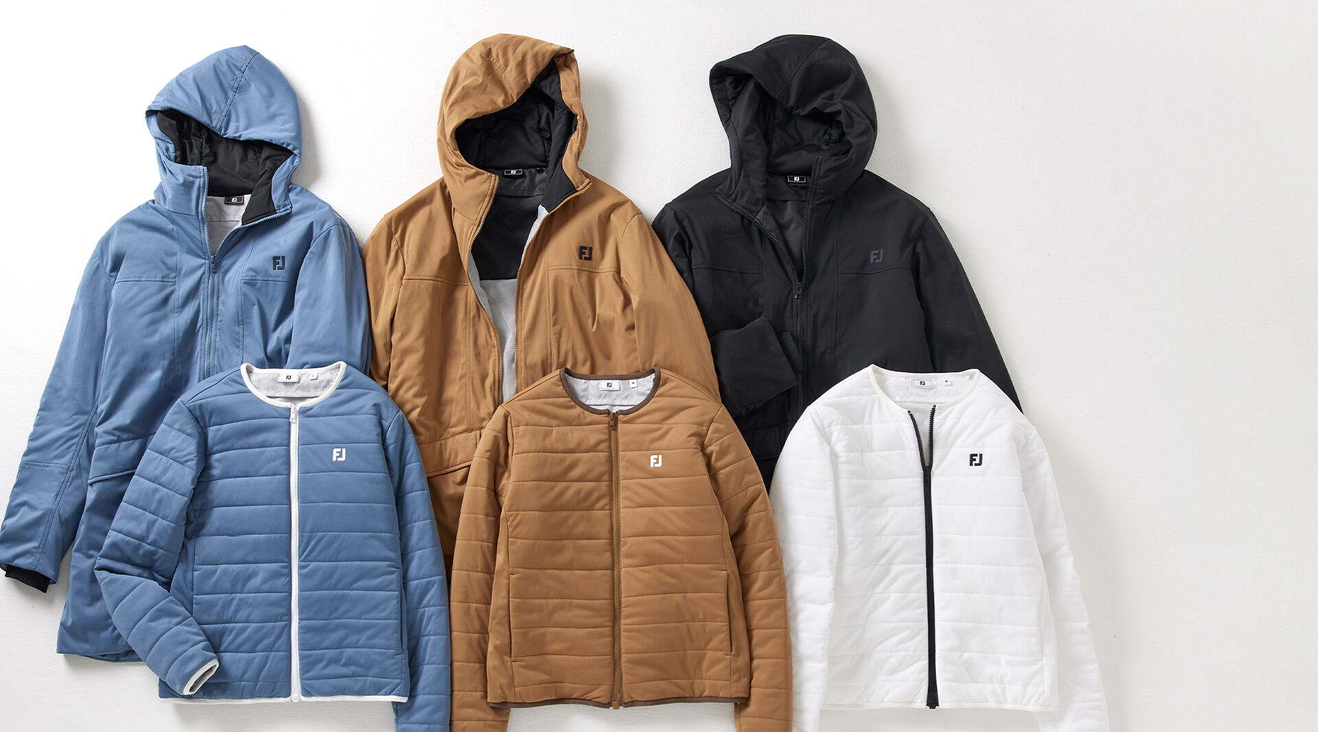 新品❗️FOOTJOY GOLF リブニット フルジップジャケット FOOTJOY MEN'S TWINSOF 撥水 長袖フルジップウィンドジャケット