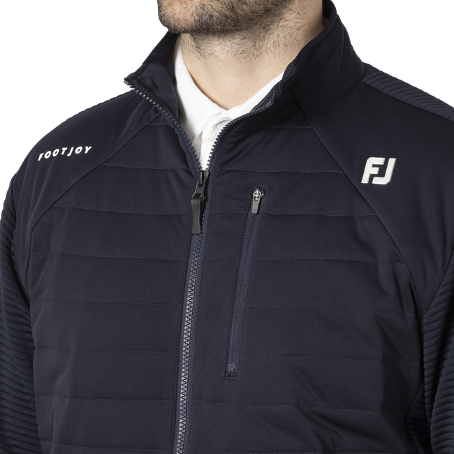 MEN'S 防風ファブリックミックス 長袖フルジップジャケット - FootJoy MEN'S 防風ファブリックミックス 長袖フルジップジャケット - FootJoy