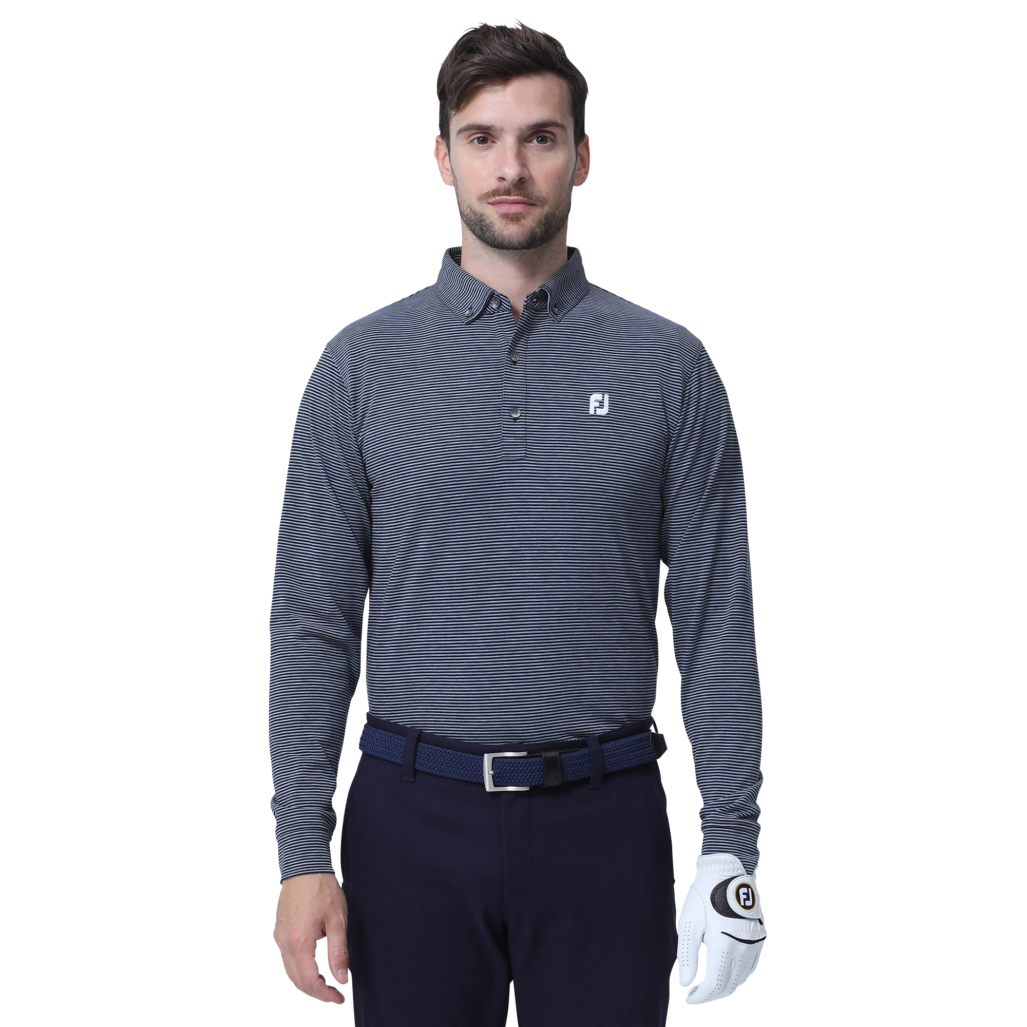 マエダ清ページ ボタンダウンストライプシャツ M 16762706-