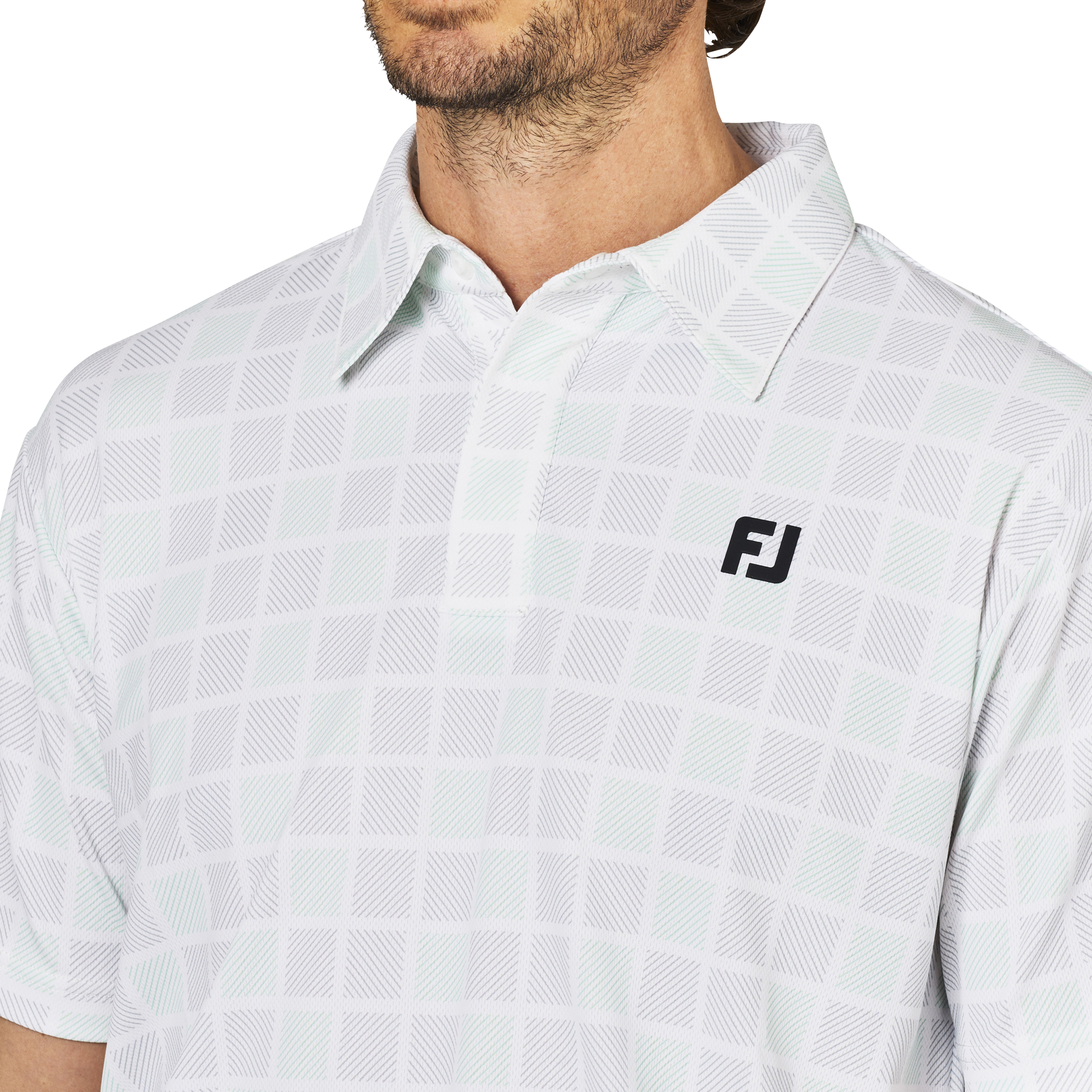 スクエアチェックスナップボタン半袖シャツ