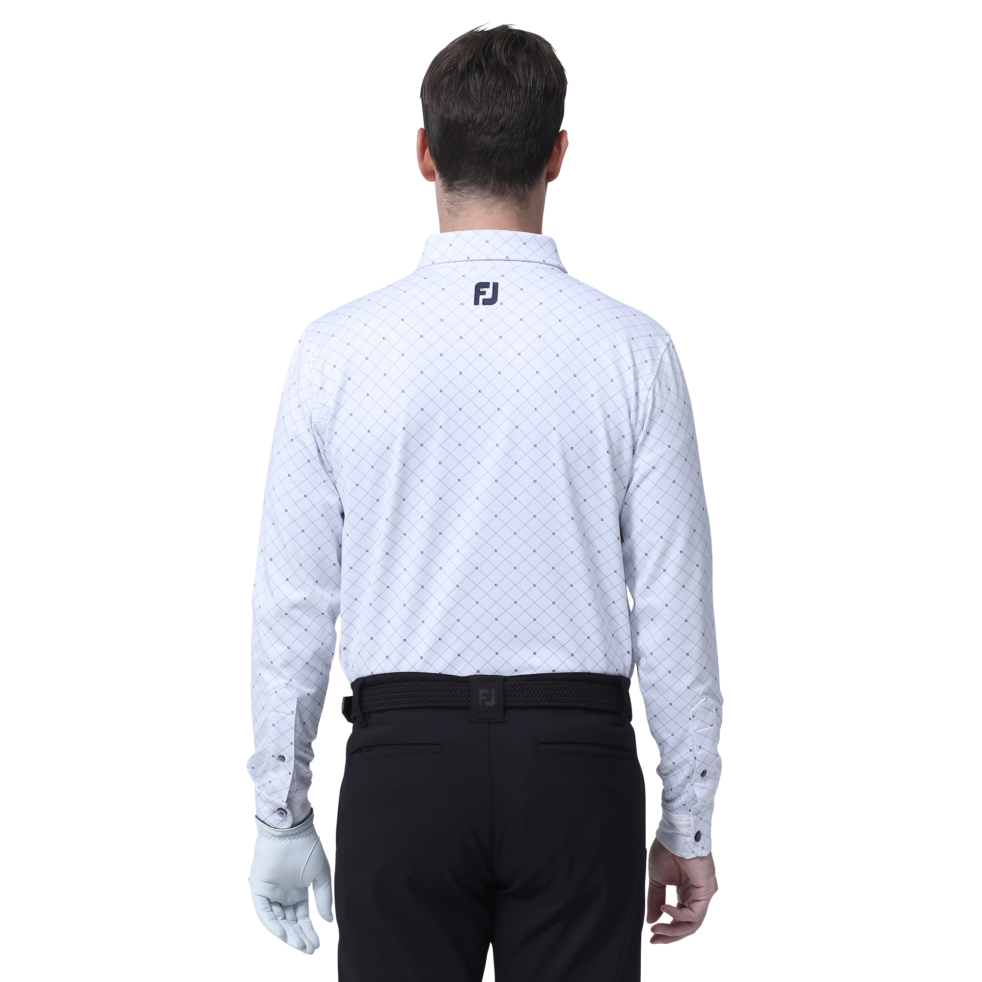 MEN'S FJアーガイル蓄熱保温長袖ボタンダウンシャツ