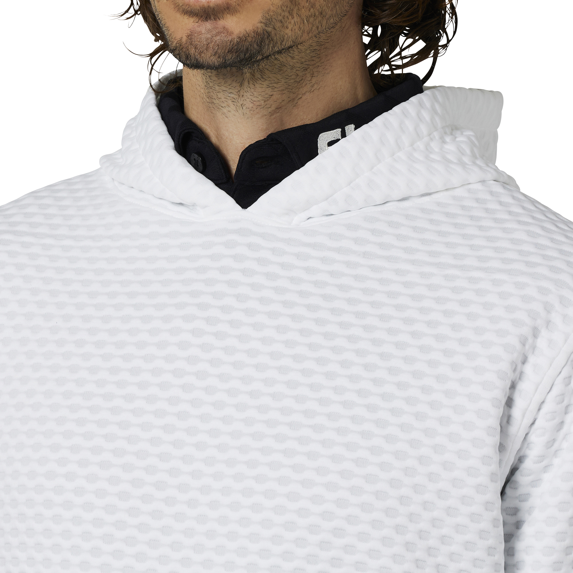 スペーサーニットプルオーバーフーディー