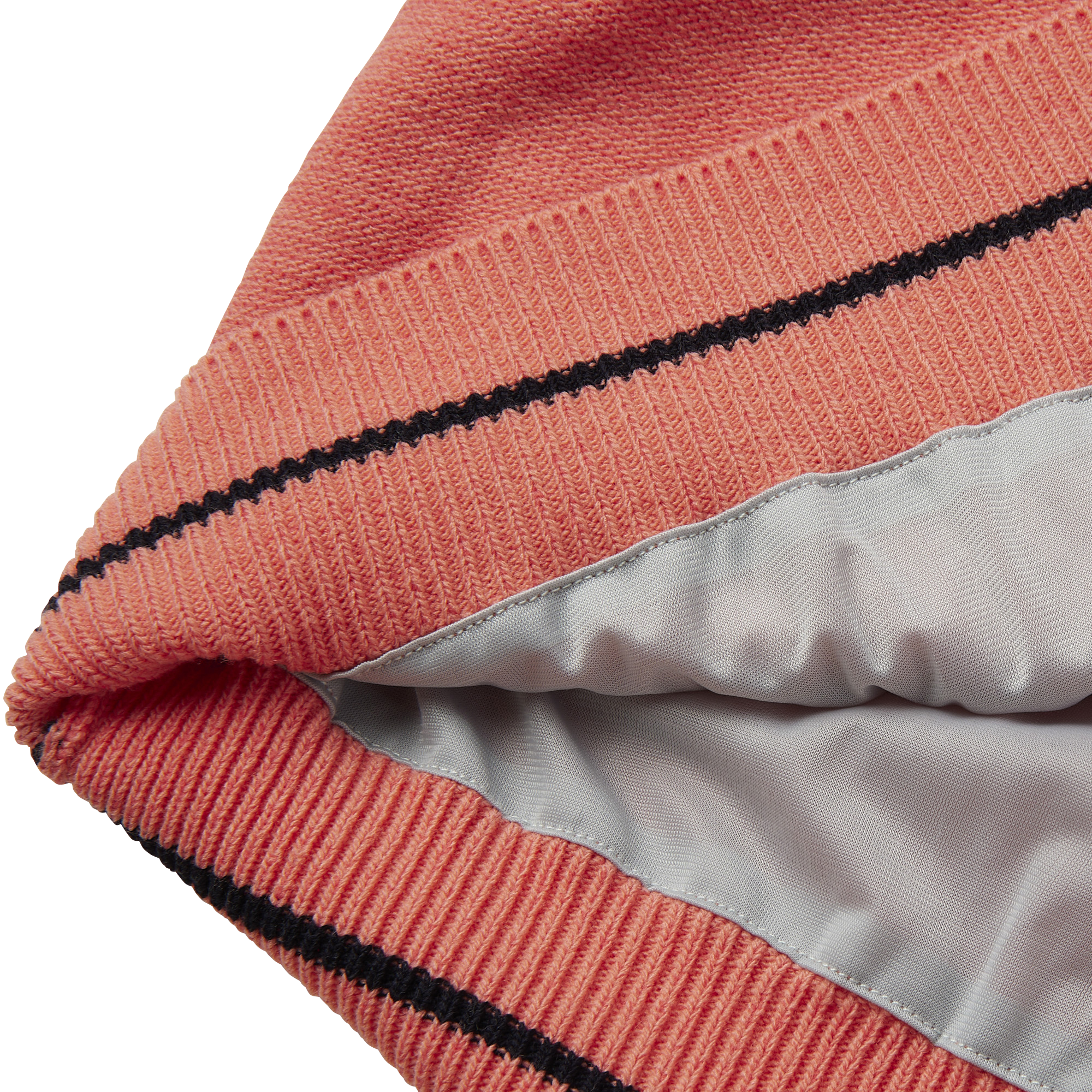 WOMEN'S ケーブル柄 防風裏地付き 長袖クルーネックセーター