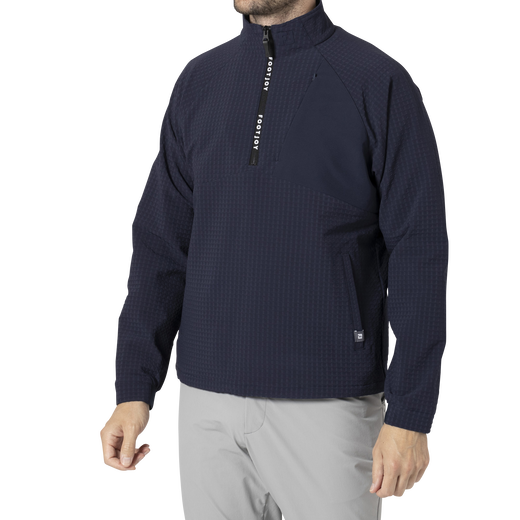 MEN&#39;S TWINSOF 撥水 長袖ハーフジッププルオーバージャケット