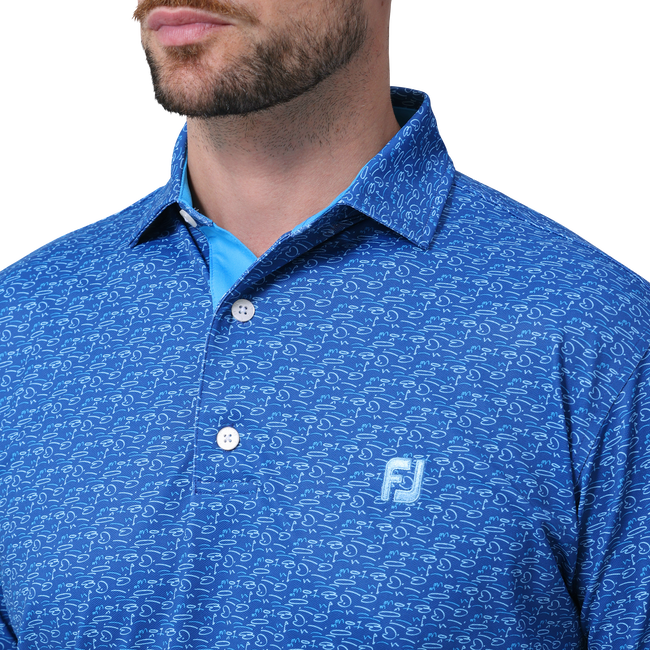 ゴルフコースプリント半袖シャツ - FootJoy Japan ゴルフコースプリント半袖シャツ - FootJoy Japan