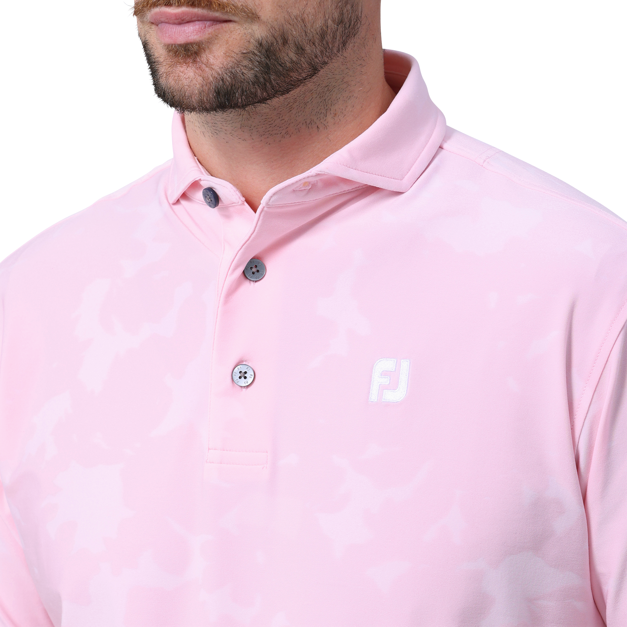 フローラルカモジャカード半袖ワイドカラーシャツ