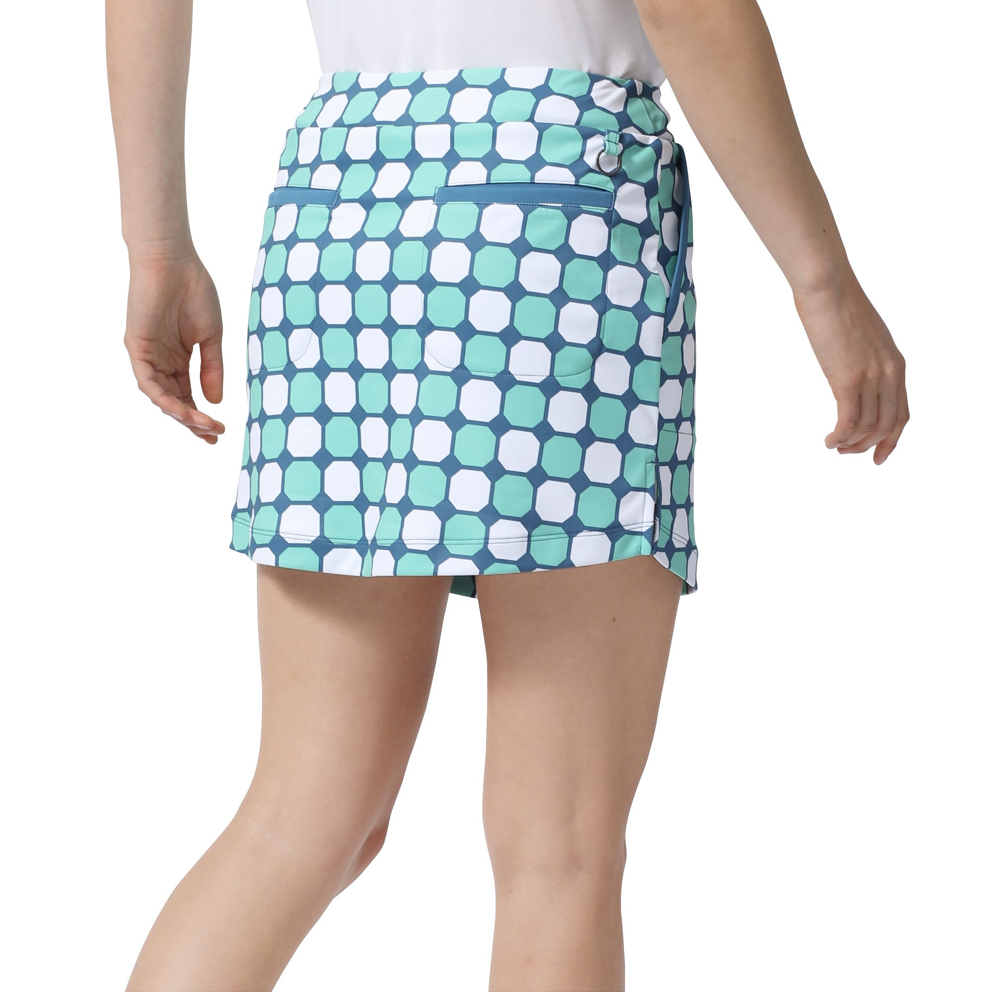 オクタゴンプリントスカート