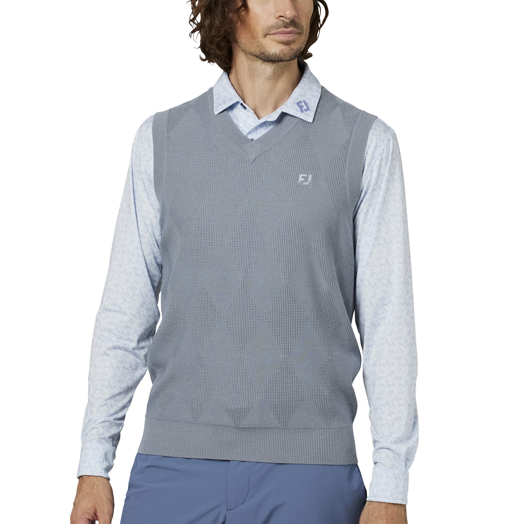 アーガイルVネックベストセーター - FootJoy Japan