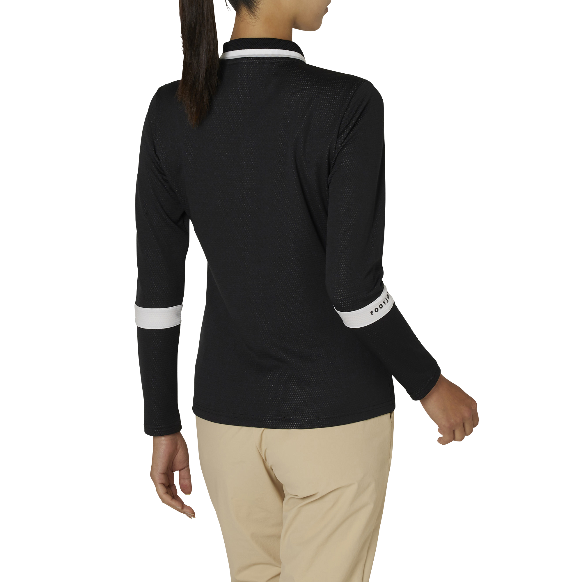 WOMEN'S DRY THROUGHLIGHT スリーブライン 長袖メッシュポロ