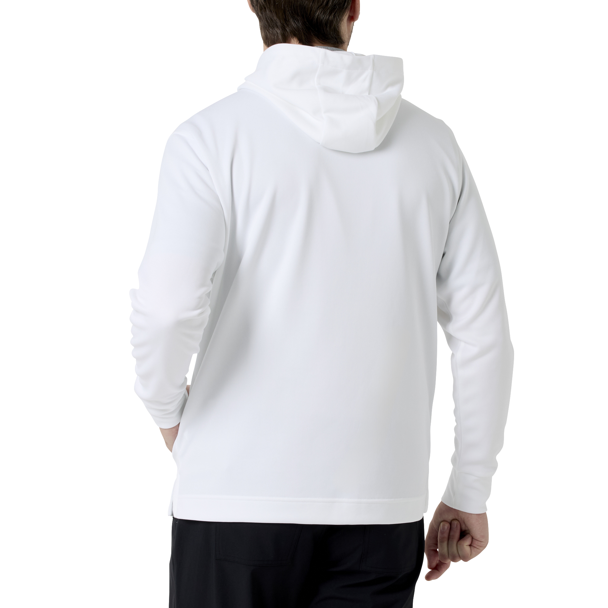 Essential M`s LtWt L/S ストレッチフーディープルオーバー