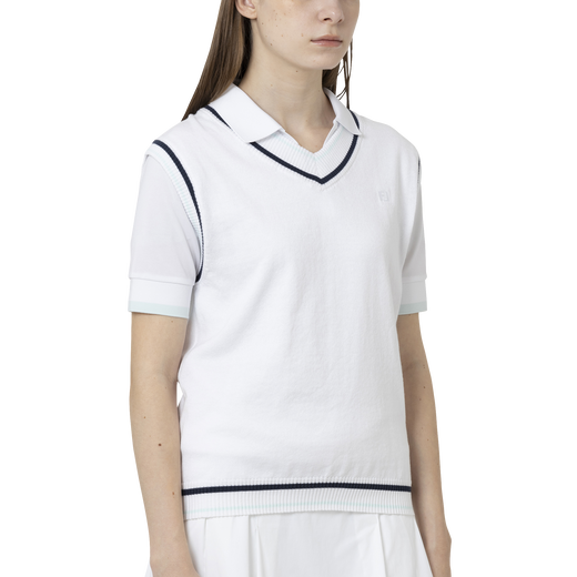 W`s ワイドVネックニットベスト