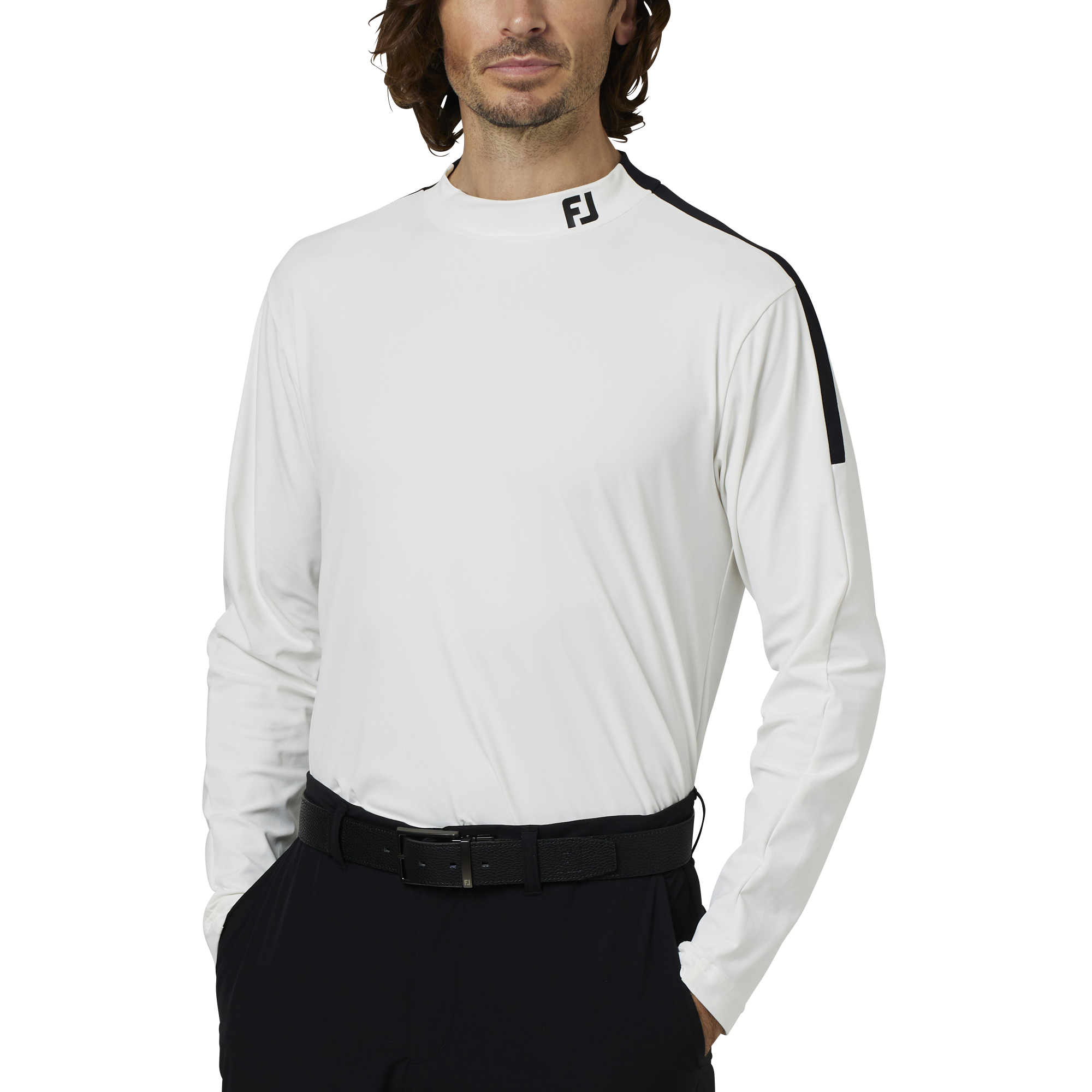 ショルダーライン長袖モックネックシャツ - FootJoy Japan