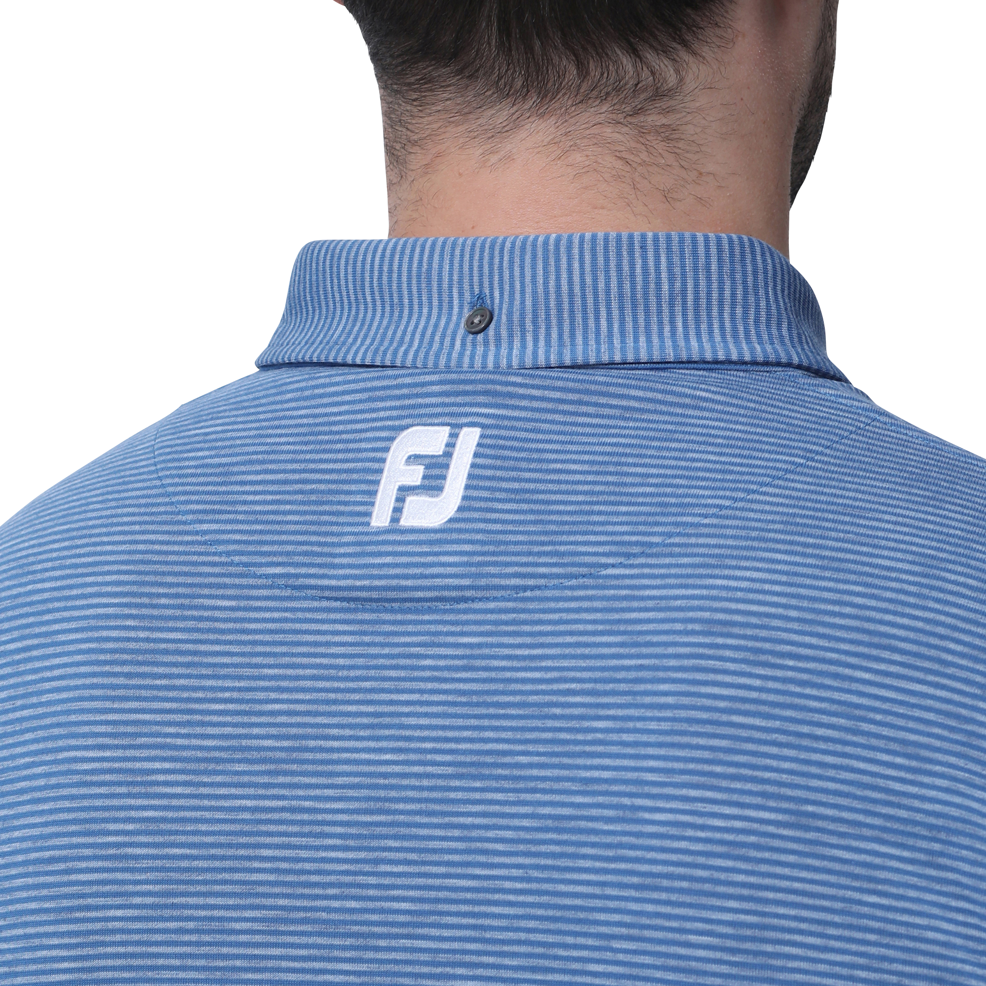 MEN'S ヘザーストライプ長袖ボタンダウンシャツ