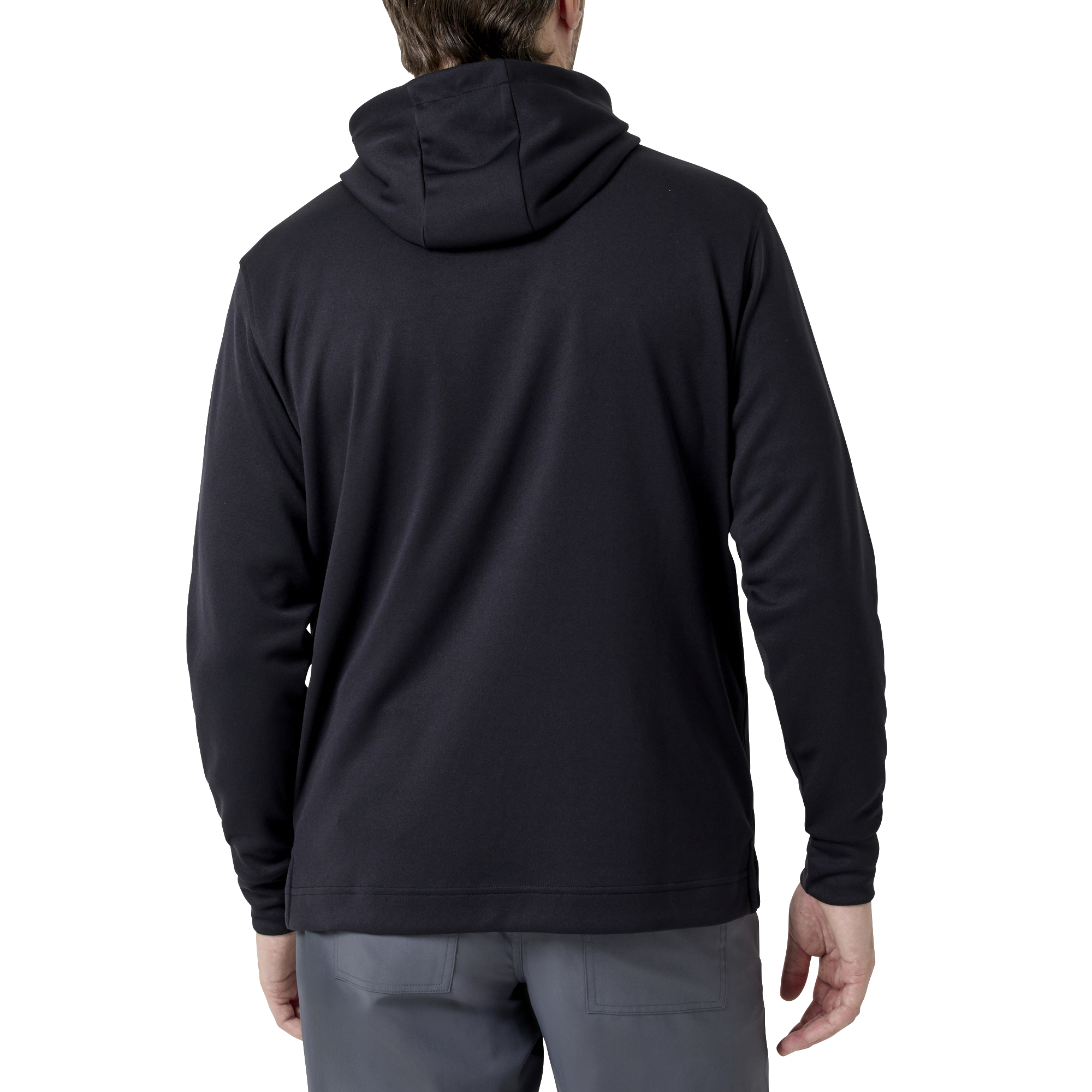 Essential M`s LtWt L/S ストレッチフーディープルオーバー