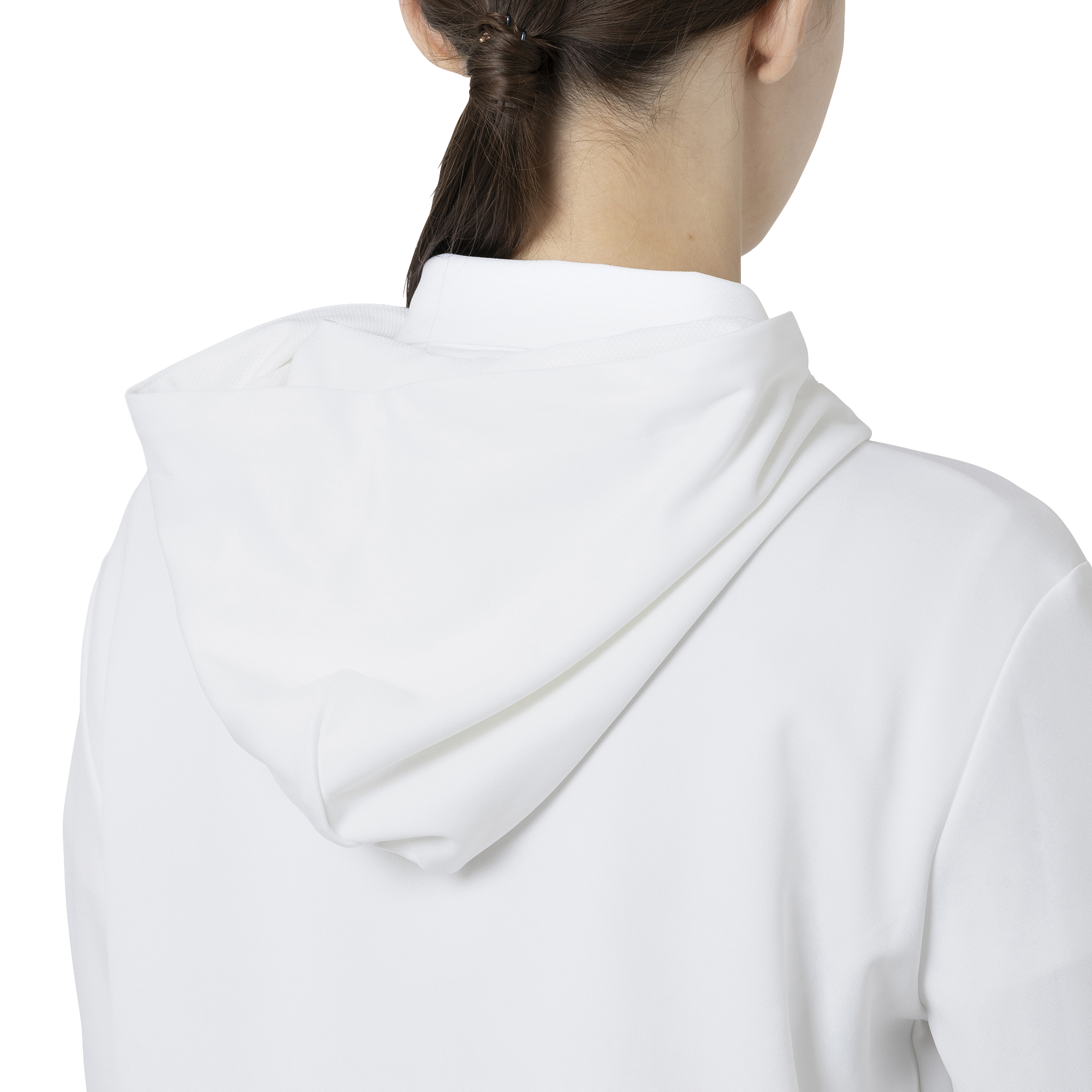 Essential W`s LtWt L/S ストレッチフーディープルオーバー