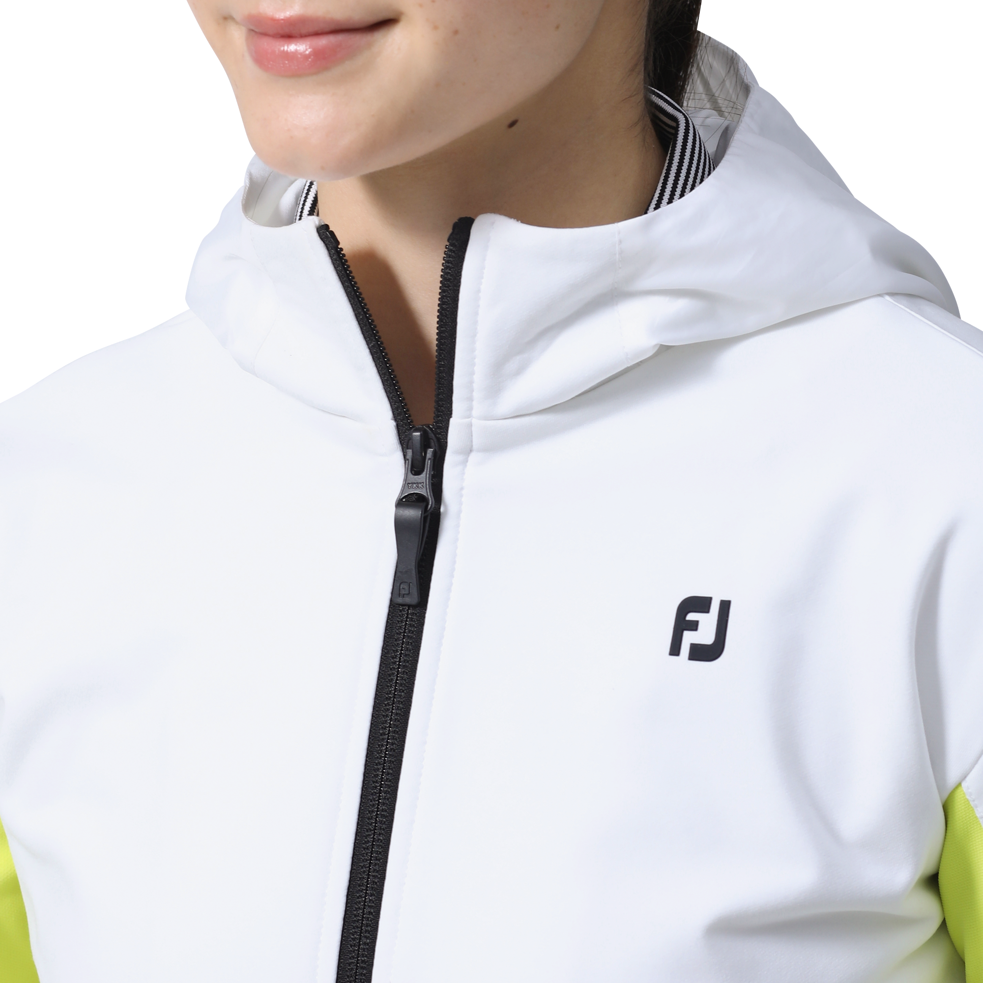 ハイブリッド長袖フルジップフーディー