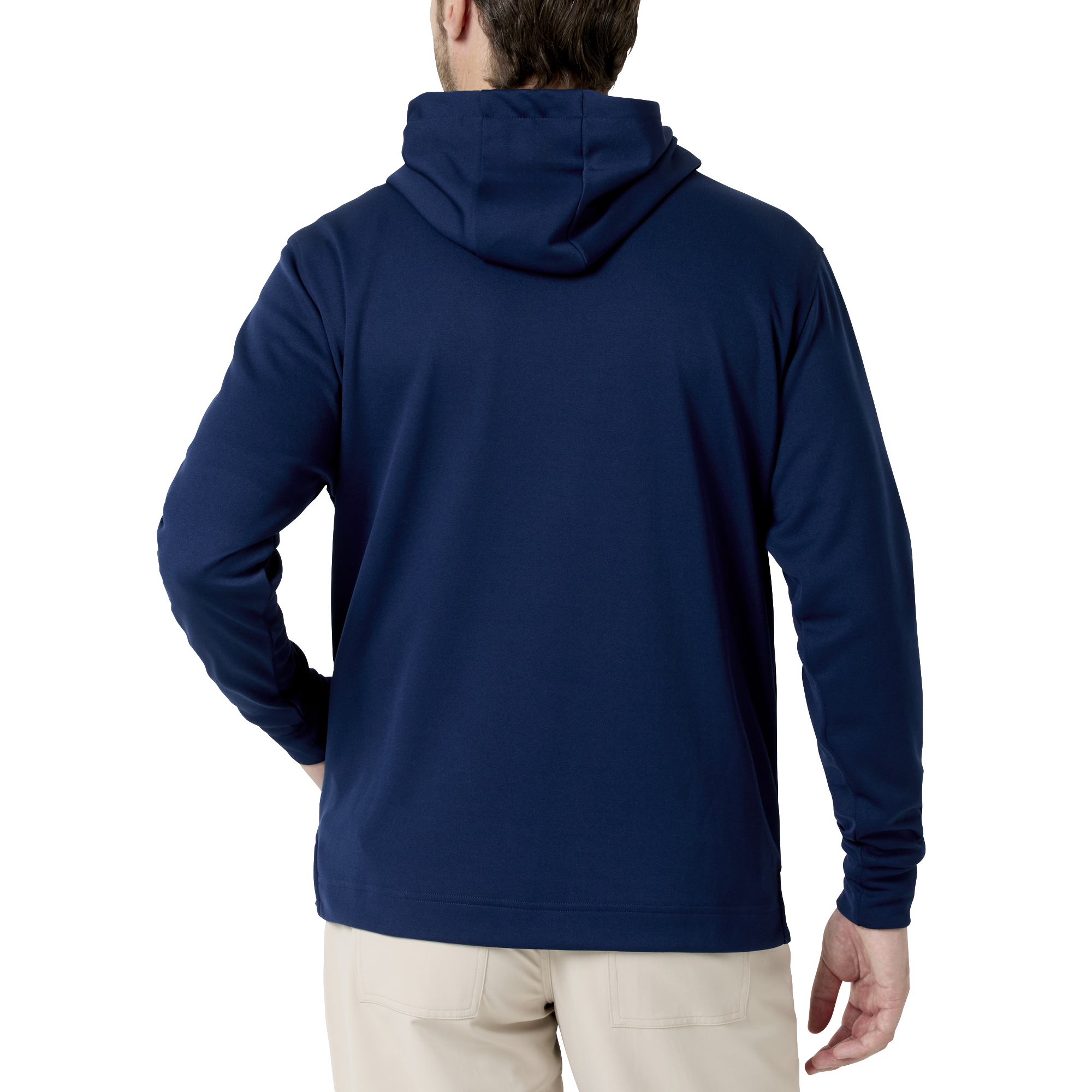 Essential M`s LtWt L/S ストレッチフーディープルオーバー