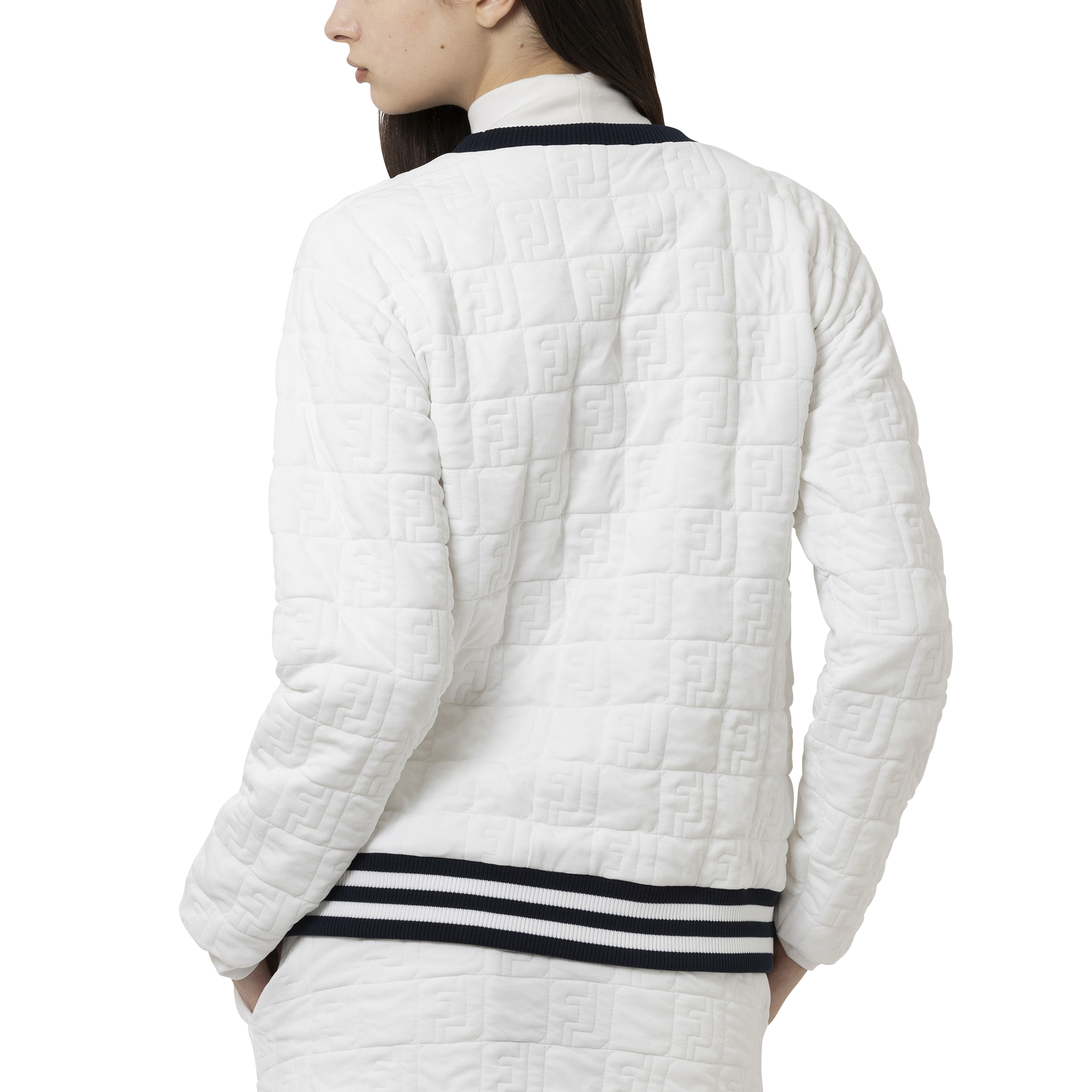 FJロゴジャカード長袖クルーネックプルオーバー