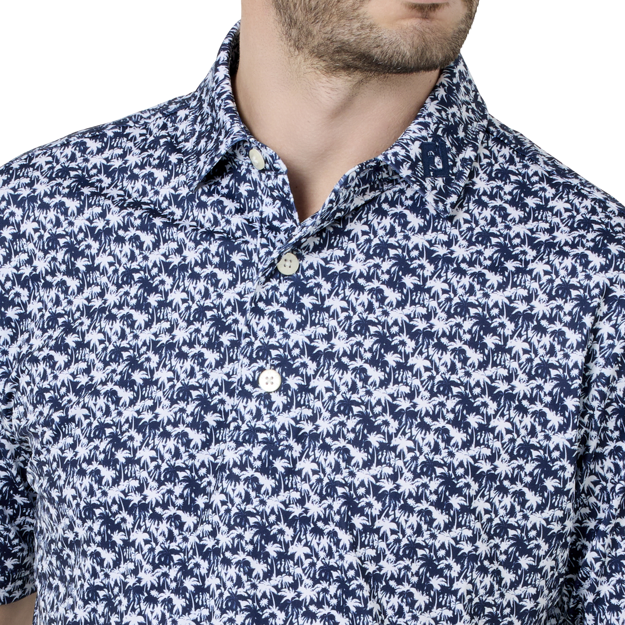 ヒデゥンパルム　ストレッチライル半袖シャツ