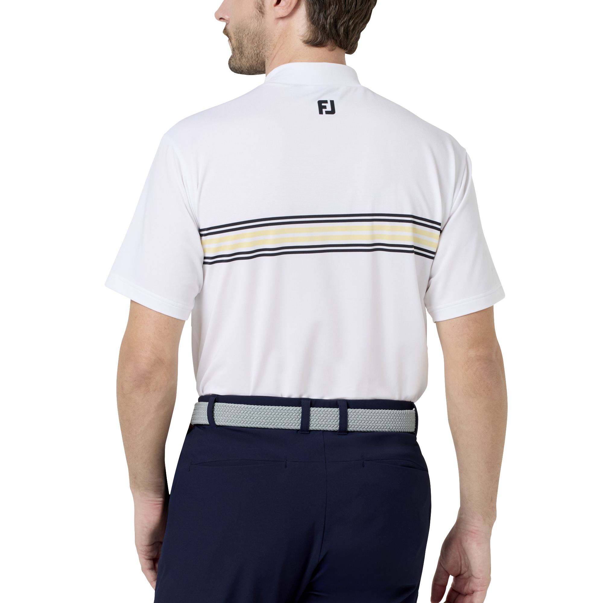 マルチクーリングメッシュ パネルボーダー モックネックシャツ