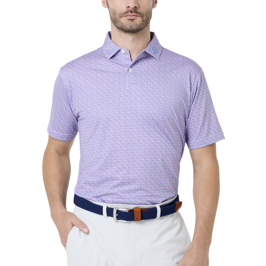 フローラルマーク ストレッチライル半袖シャツ