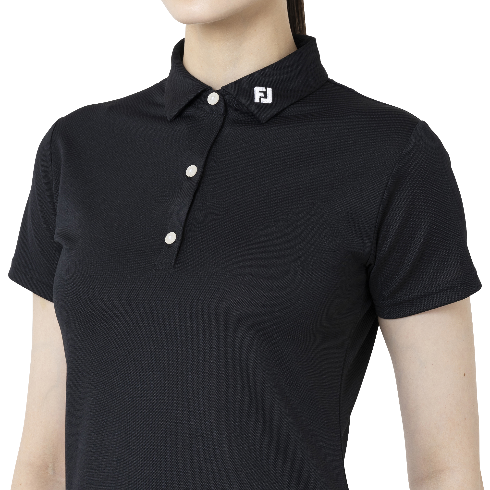 Essential W`s Solid ストレッチ鹿の子半袖シャツ