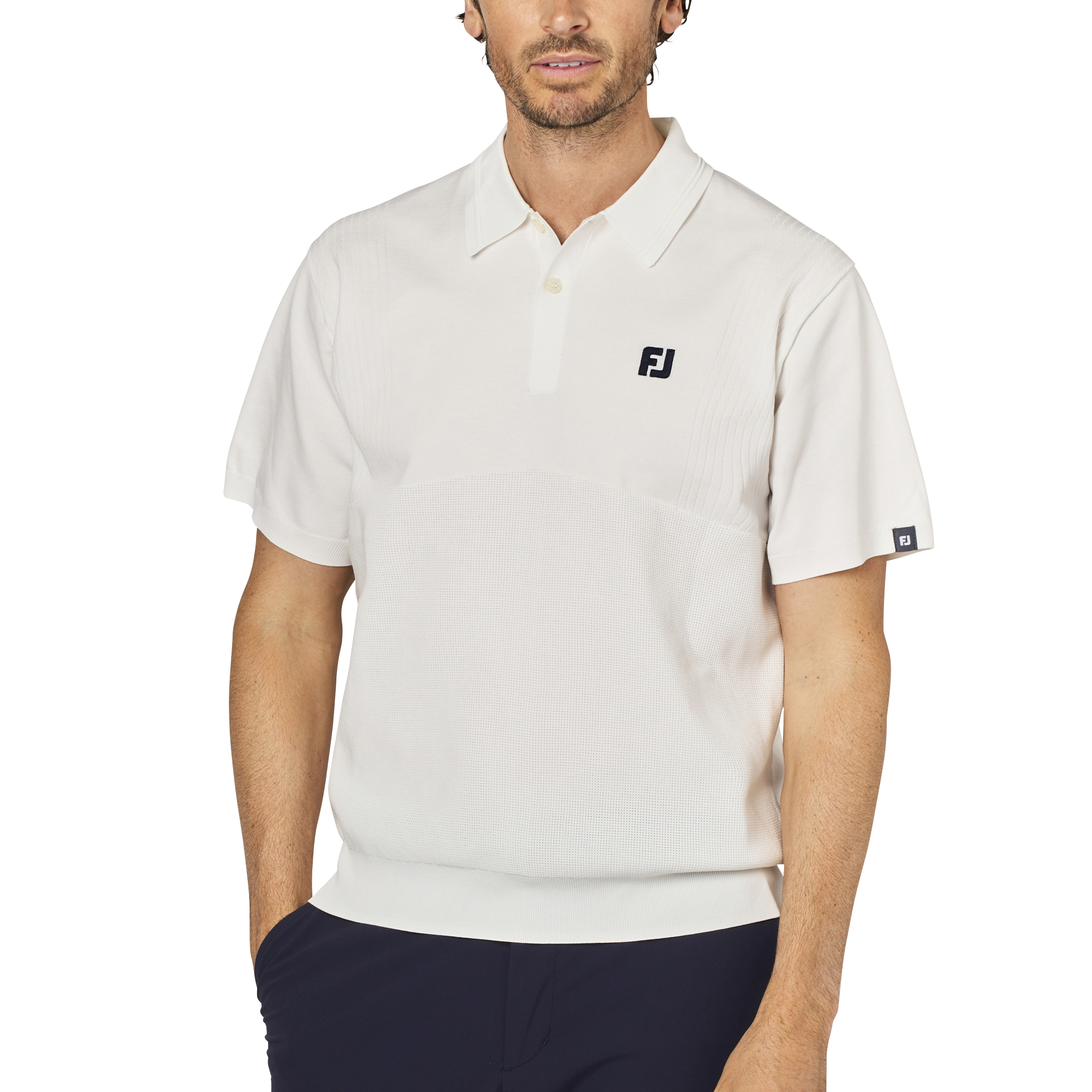 編地切替半袖セーターポロ - FootJoy Japan