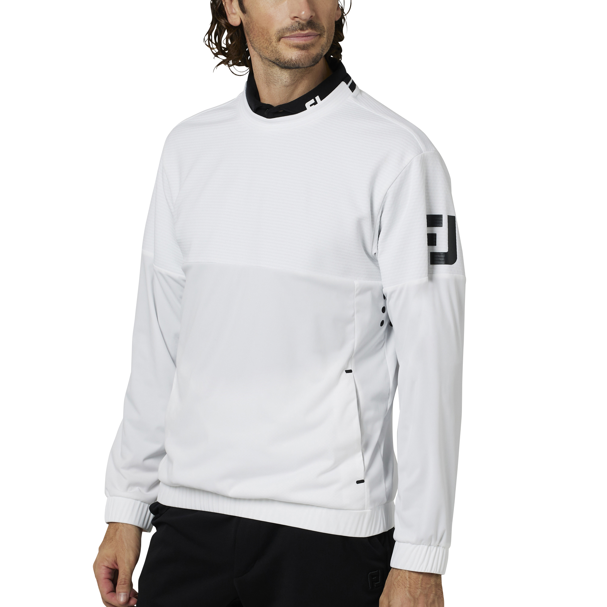 フットジョイ メンズ ＦＪパフォーマンスクルーネックプルオーバー FJ-F25-M02 FJパフォーマンスクルーネックプルオーバー - FootJoy Japan