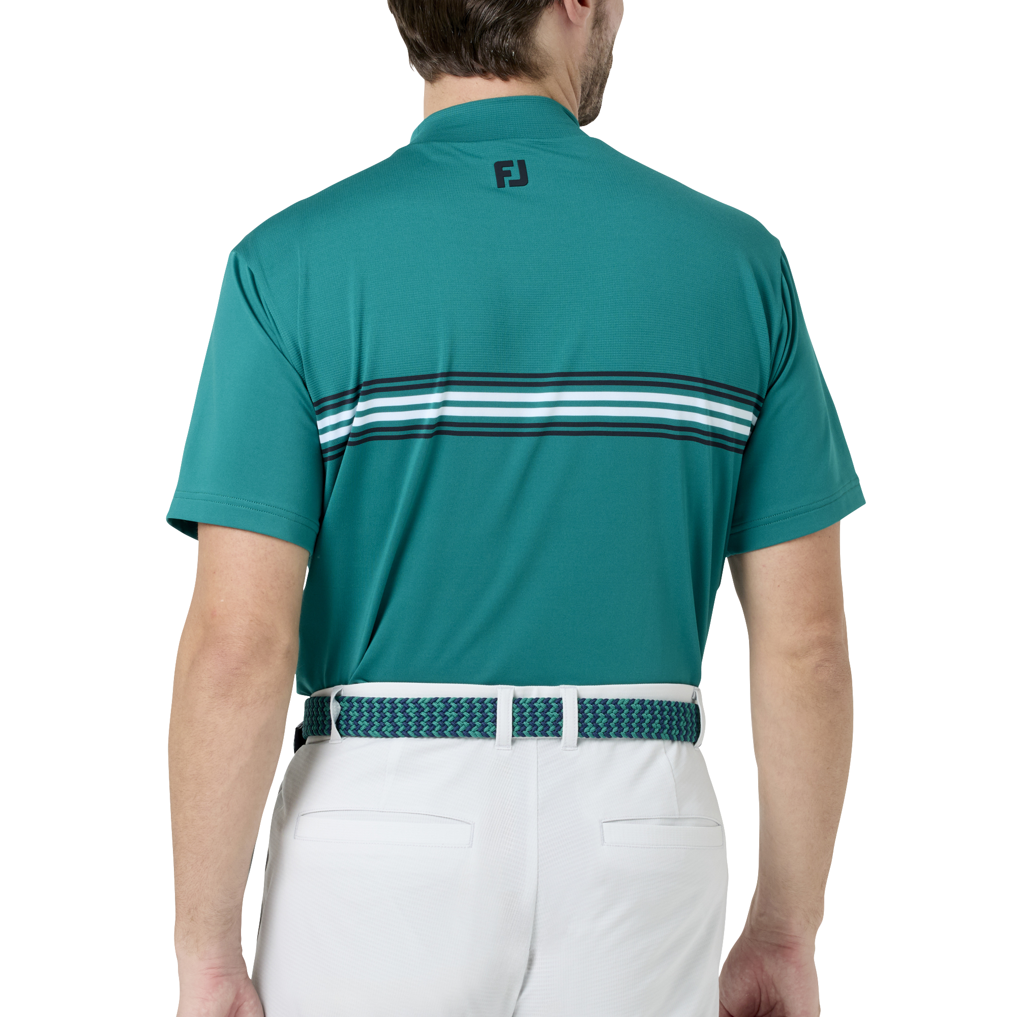 マルチクーリングメッシュ パネルボーダー モックネックシャツ