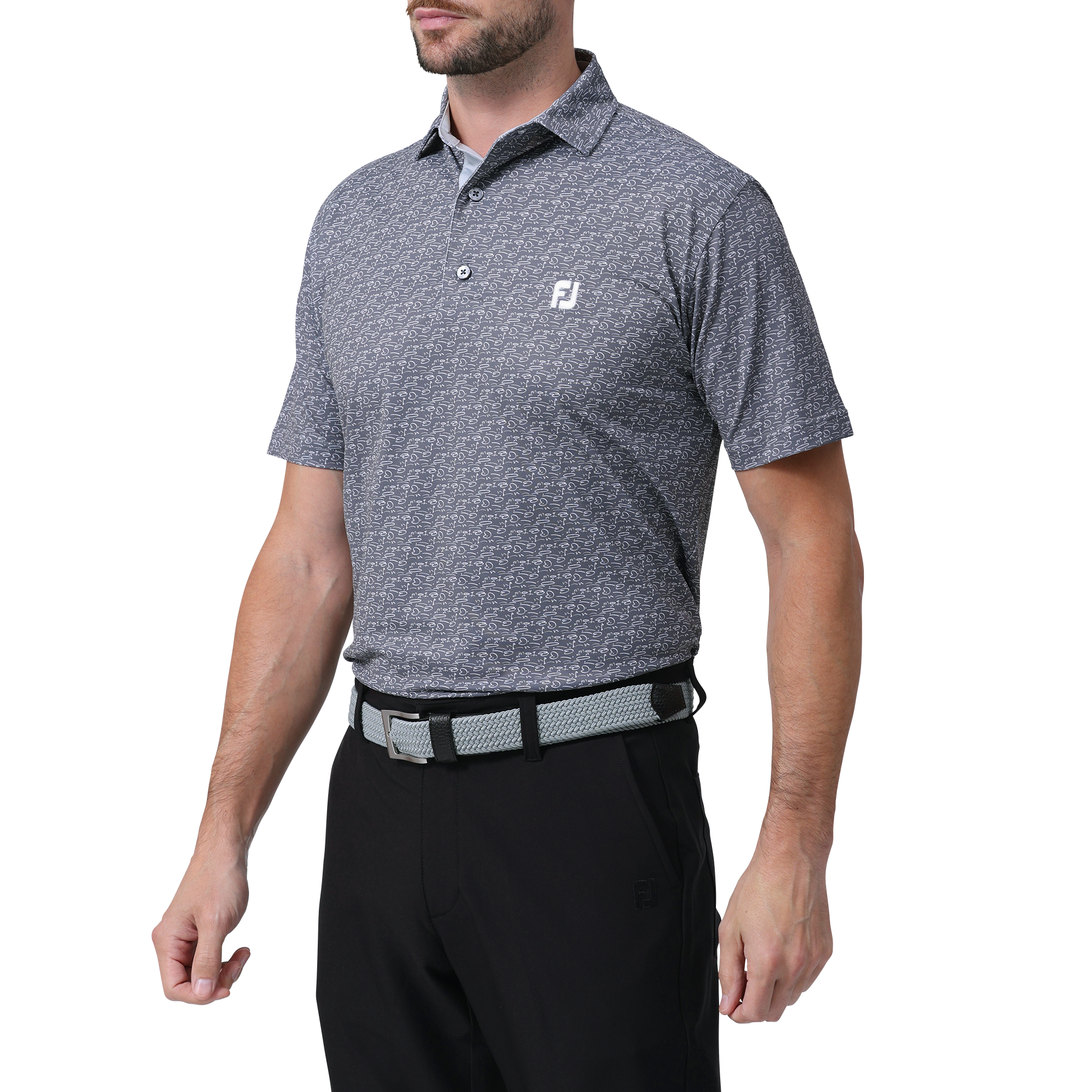 ゴルフコースプリント半袖シャツ - FootJoy Japan