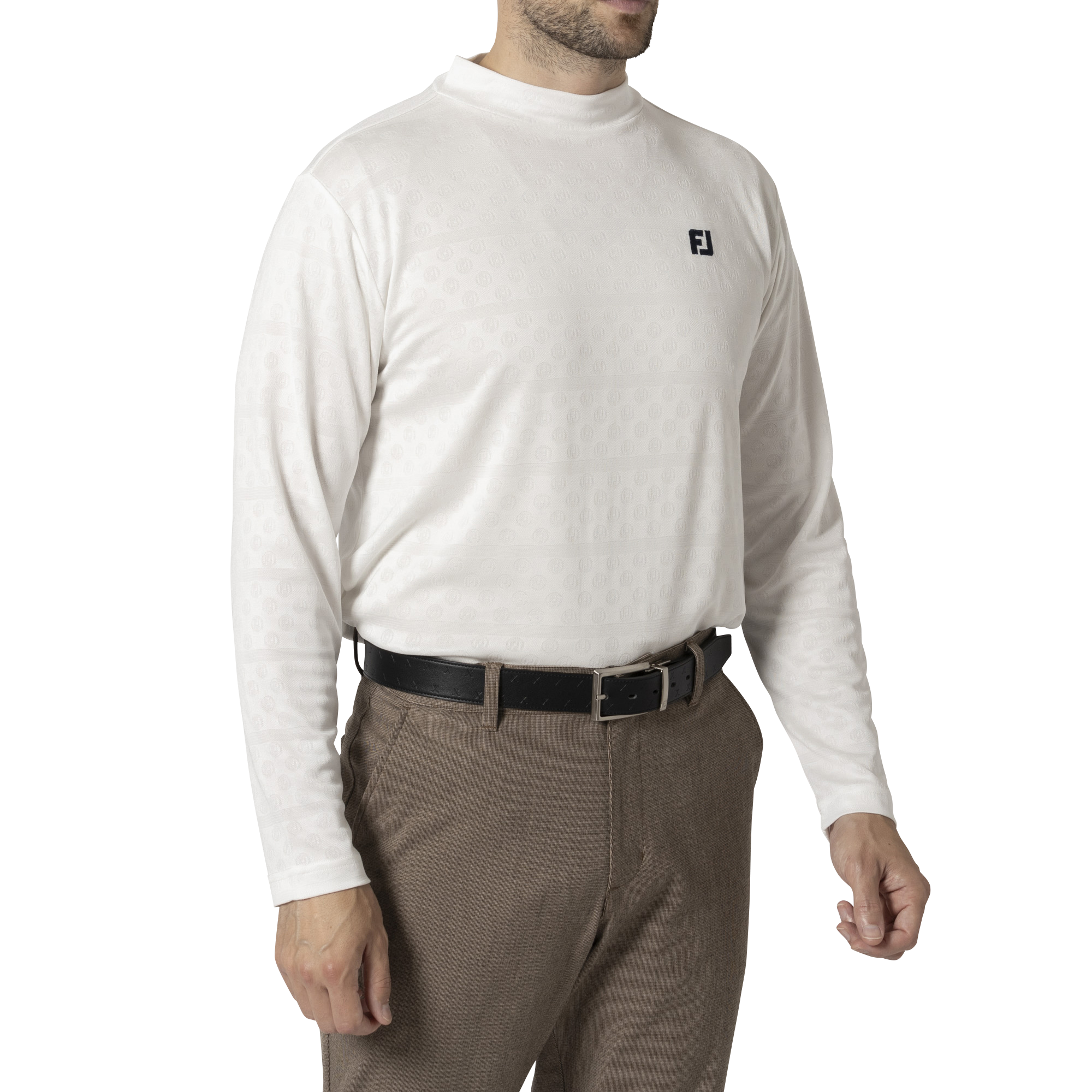 ☆☆FJ フットジョイ【ネイビー M】エンジニアード ドットジャカードシャツ ストレッチ 吸汗速乾 抗菌防臭 UVカット 送料185円～ | [フットジョイ] シャツ ドットジャカード 長袖シャツ