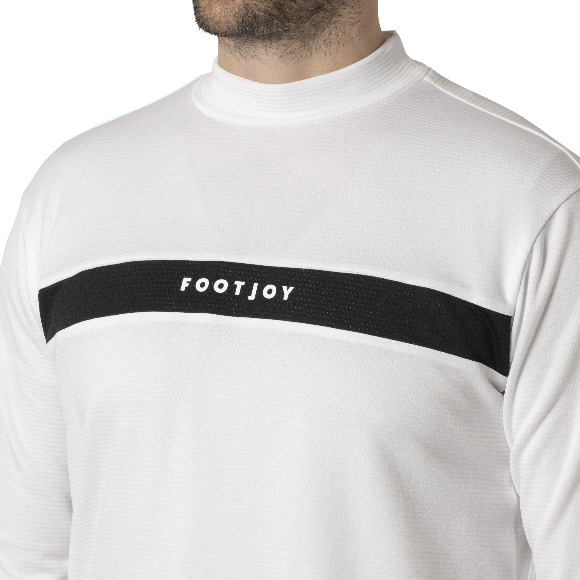 MEN'S DRY THROUGHLIGHT チェストライン 長袖モックネックシャツ