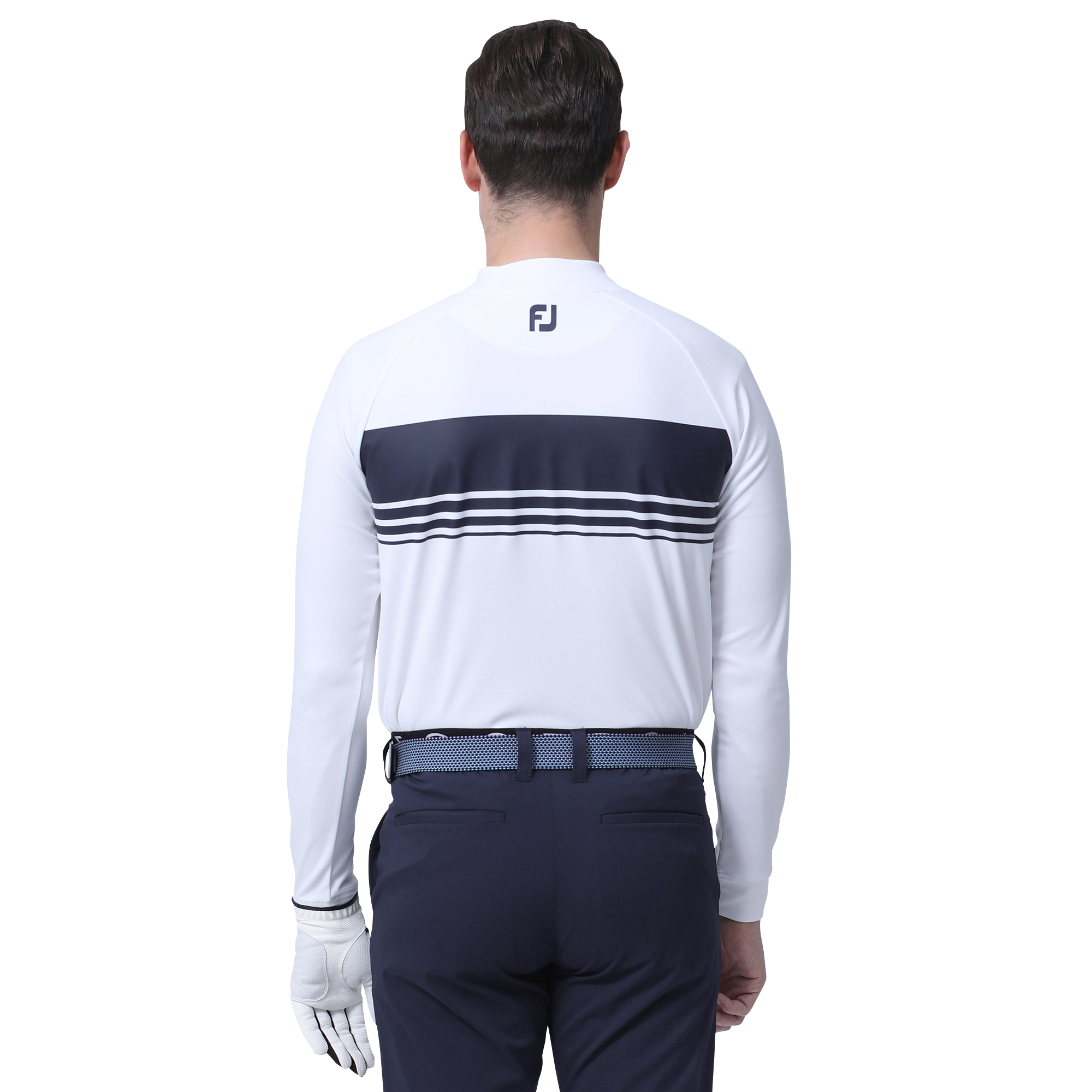 MEN'S チェストラインサーモライトラグラン長袖モックネックシャツ