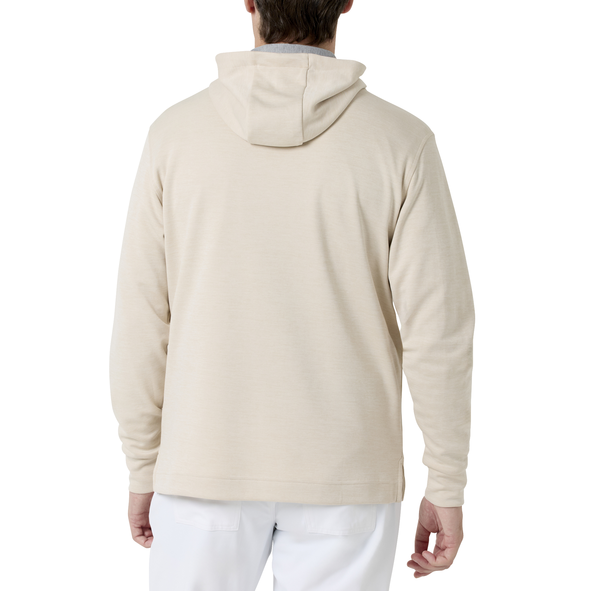 Essential M`s LtWt L/S ストレッチフーディープルオーバー