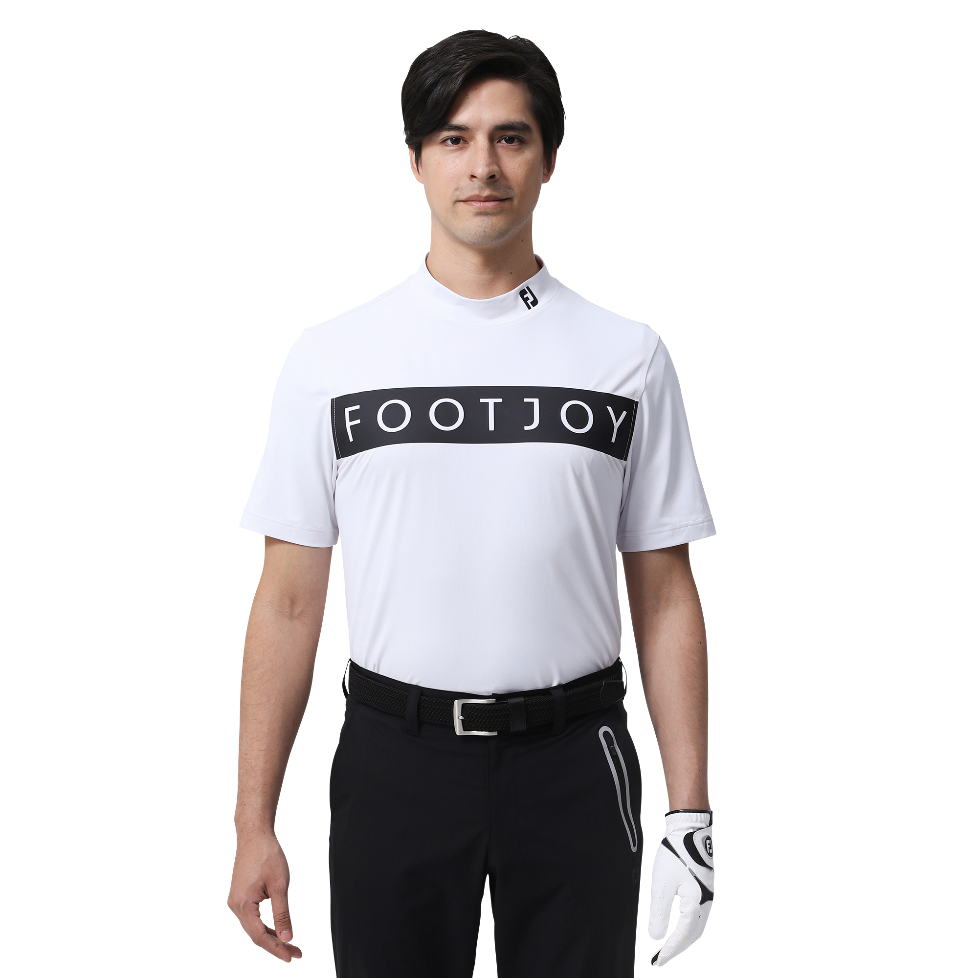 【未使用】1piu1uguale3 GOLF モックネック半袖シャツ サイズ6 1PIU1UGUALE3 GOLF 半袖ハイネックシャツ メンズ ウノピュウノウ