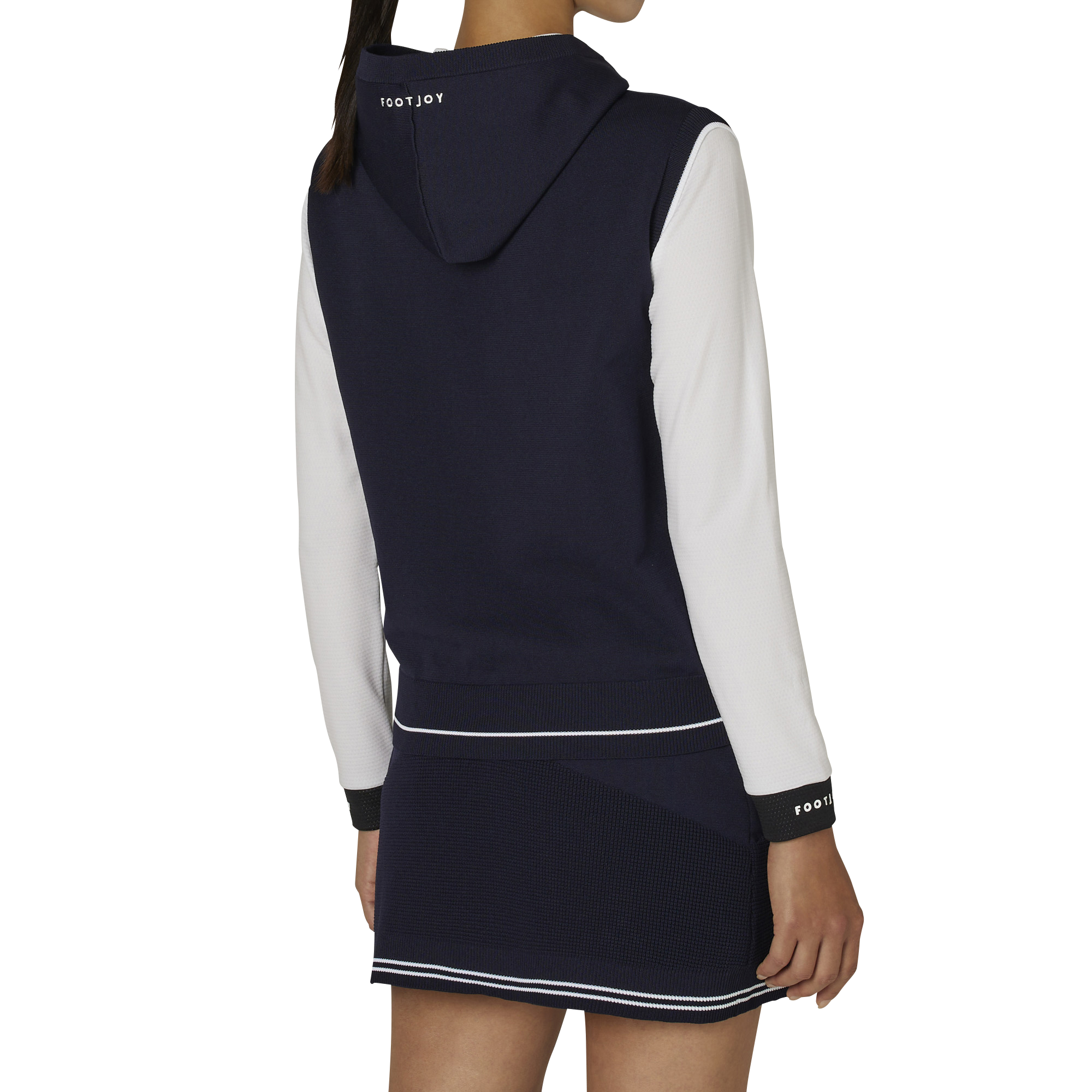 WOMEN'S ミニケーブル フーディーセーターベスト