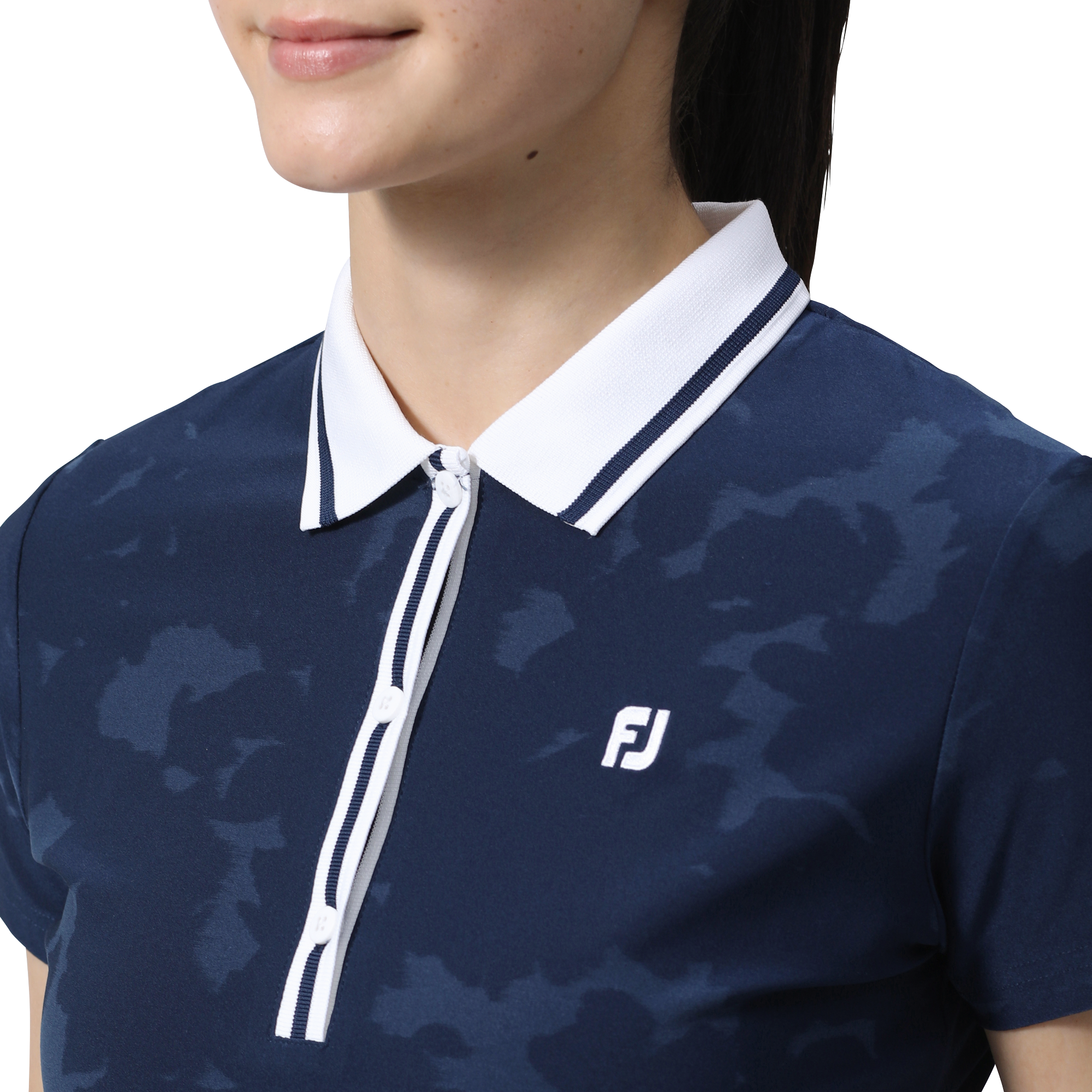 フローラルカモジャカード半袖ポロ