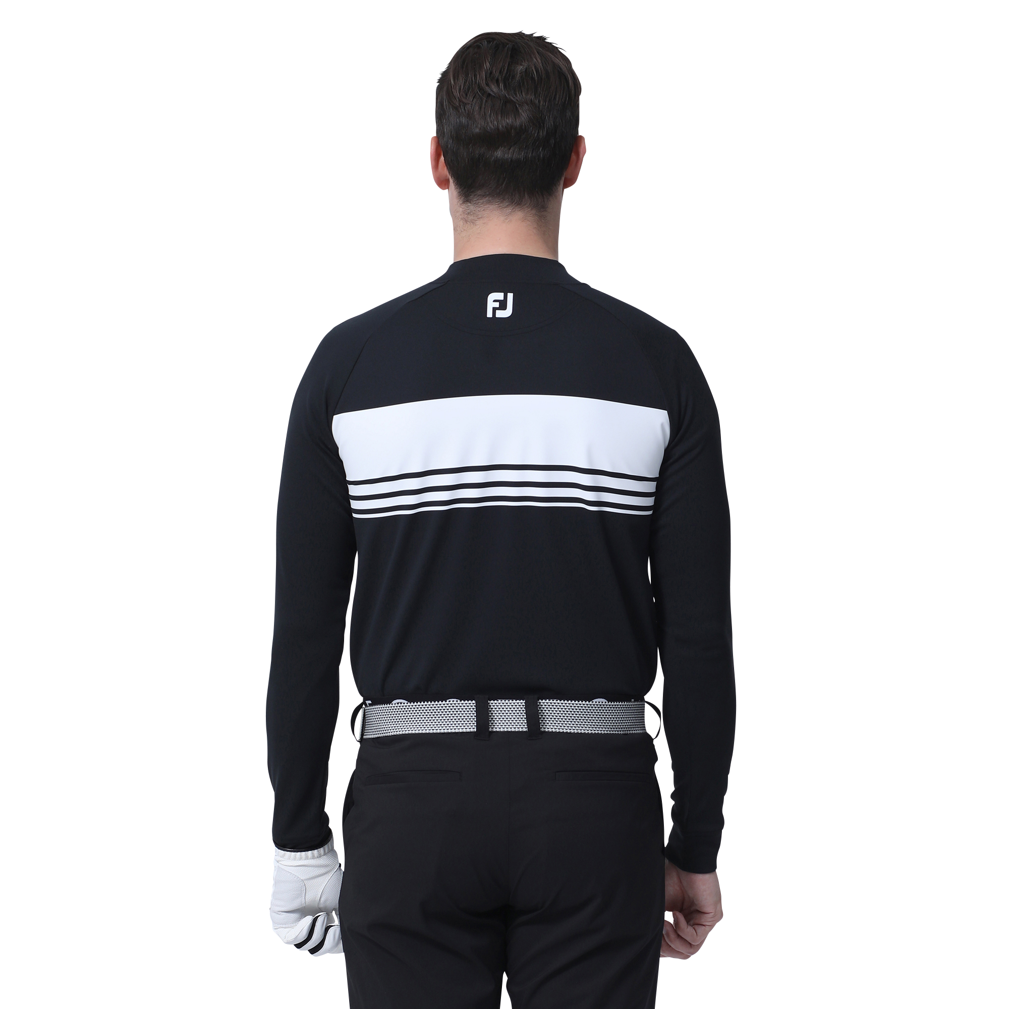 MEN'S チェストラインサーモライトラグラン長袖モックネックシャツ