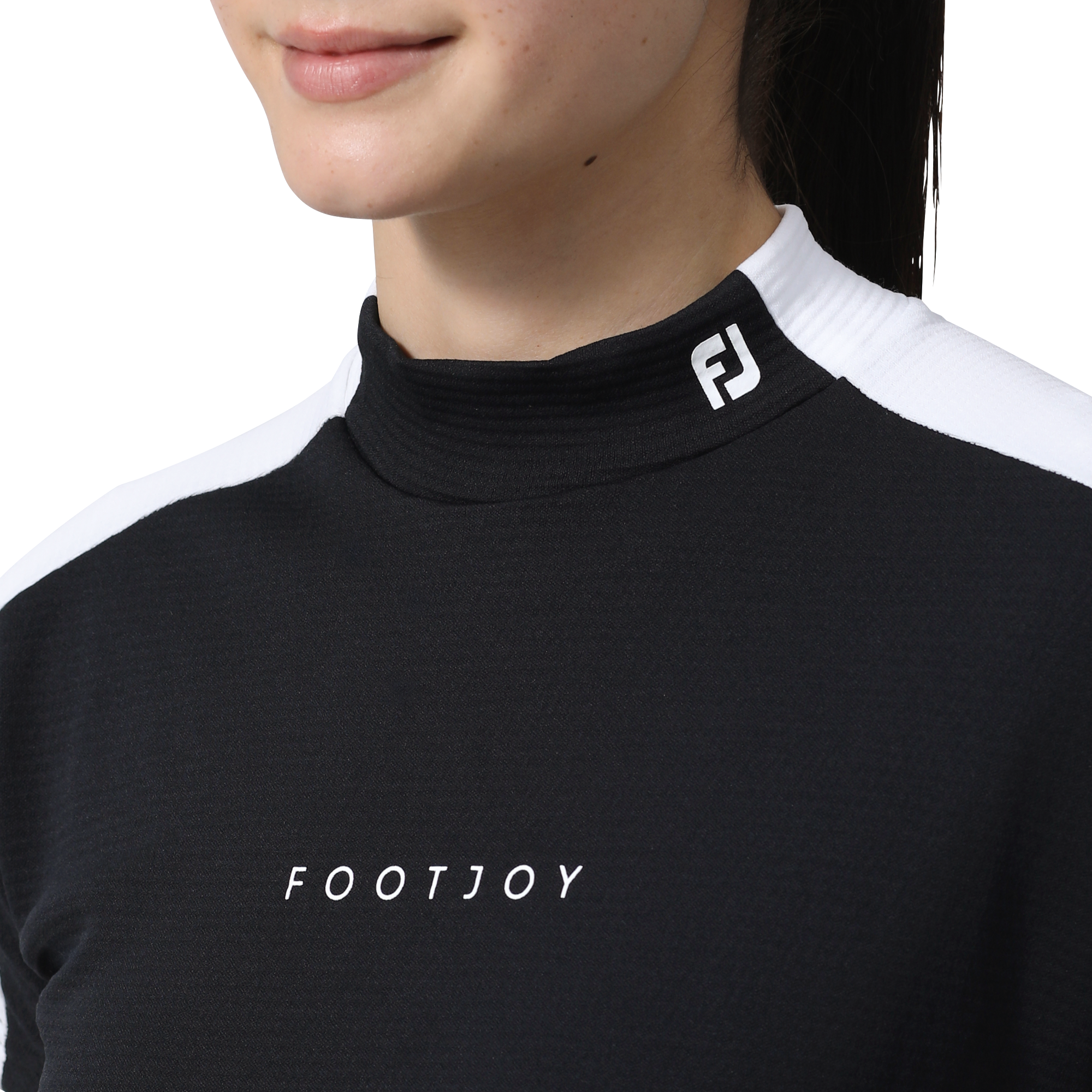 DRY THROUGHLIGHT カラーブロック半袖モックネックシャツ