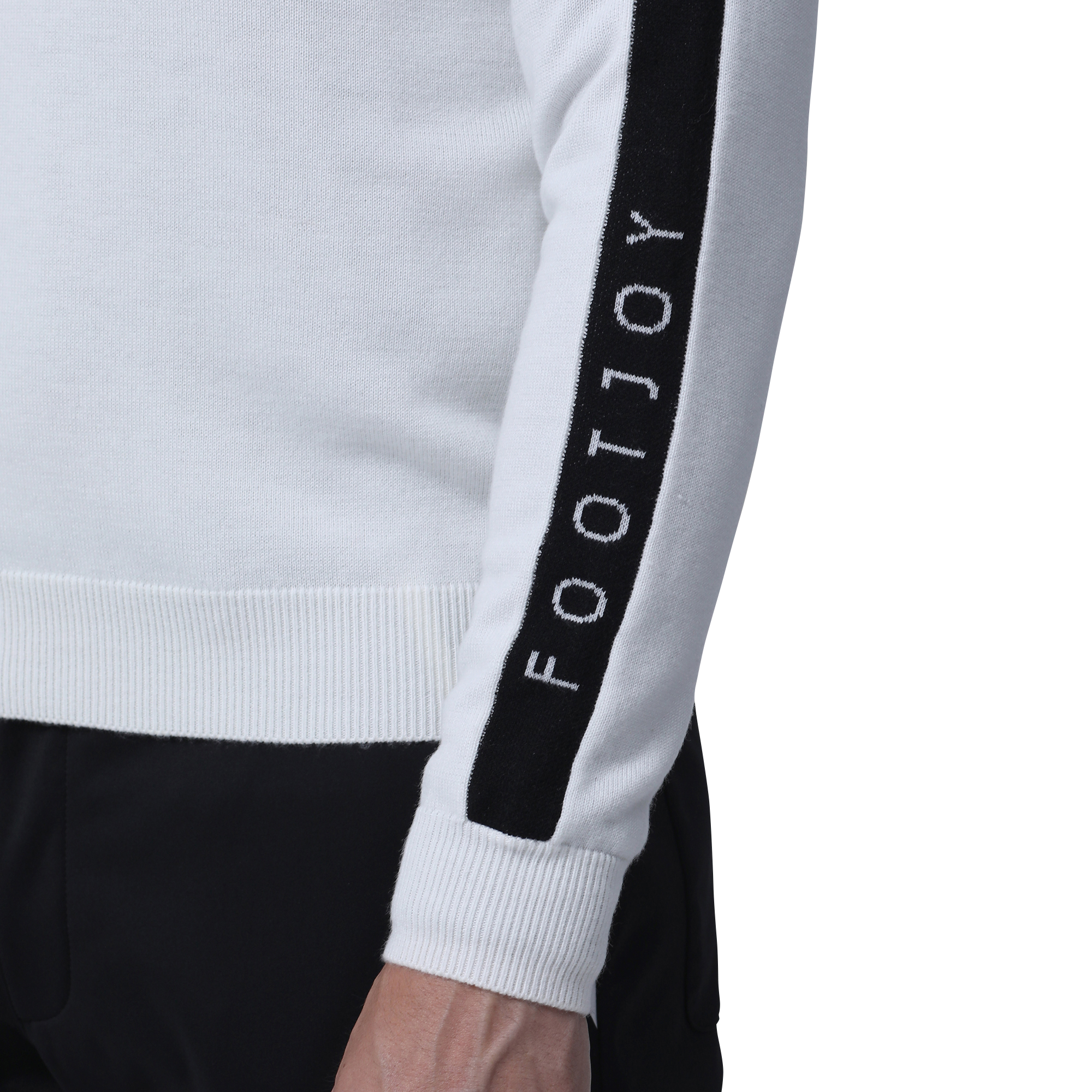 MEN'S サイドラインラグランクルーネックセーター