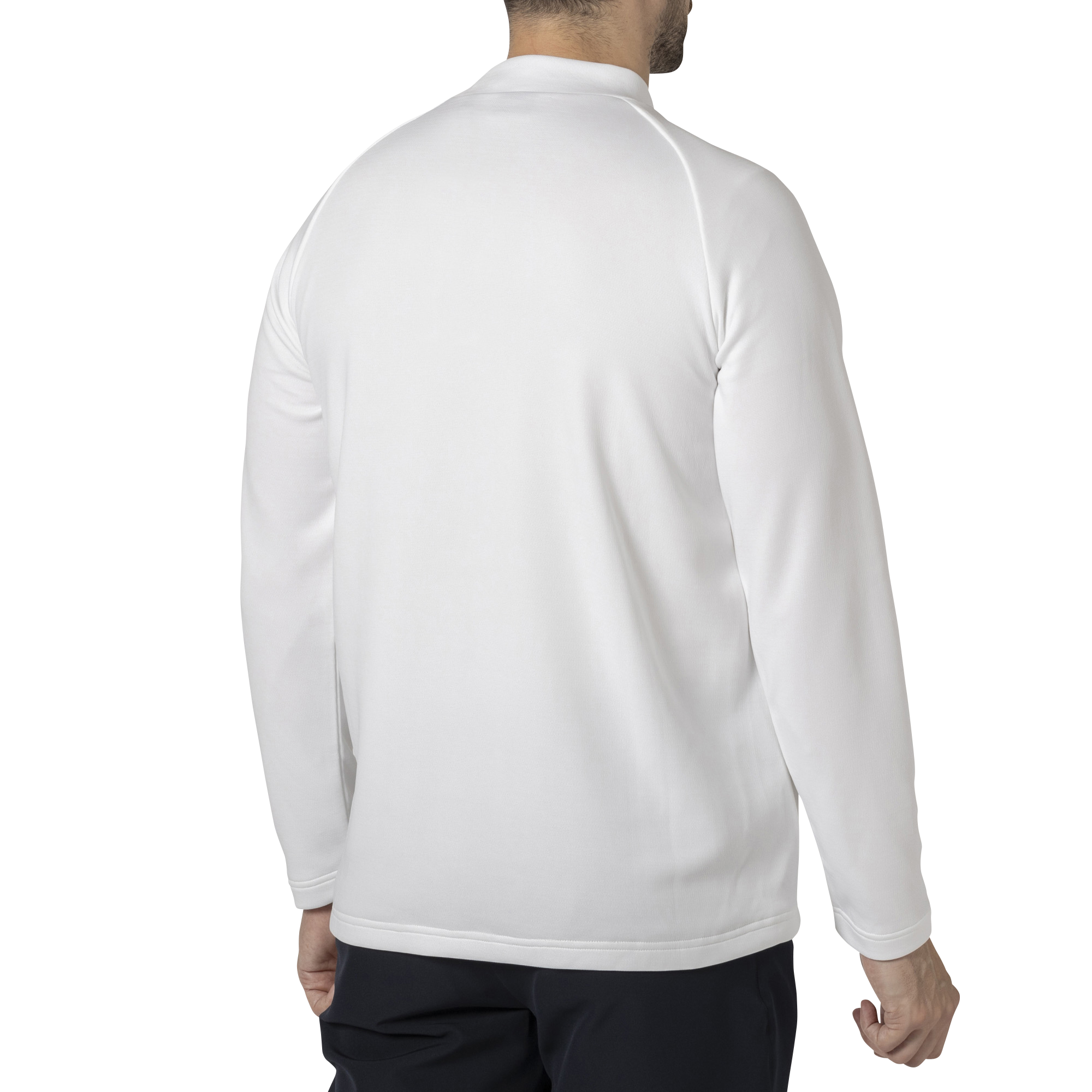 MEN'S 防風薄中綿 長袖モックネックシャツ