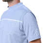 カラーブロック半袖モックネックシャツ