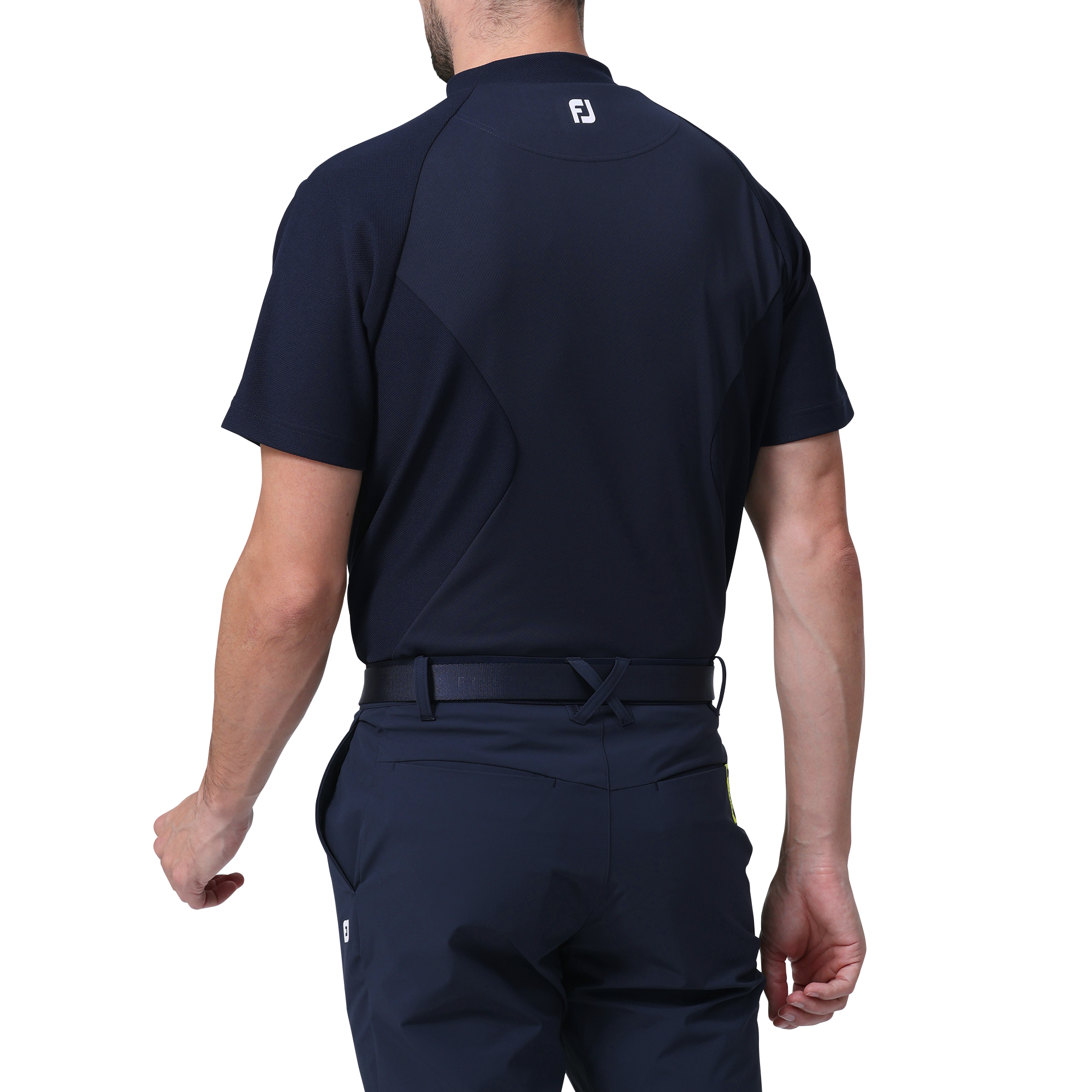 ビッグFJロゴ半袖モックネックシャツ