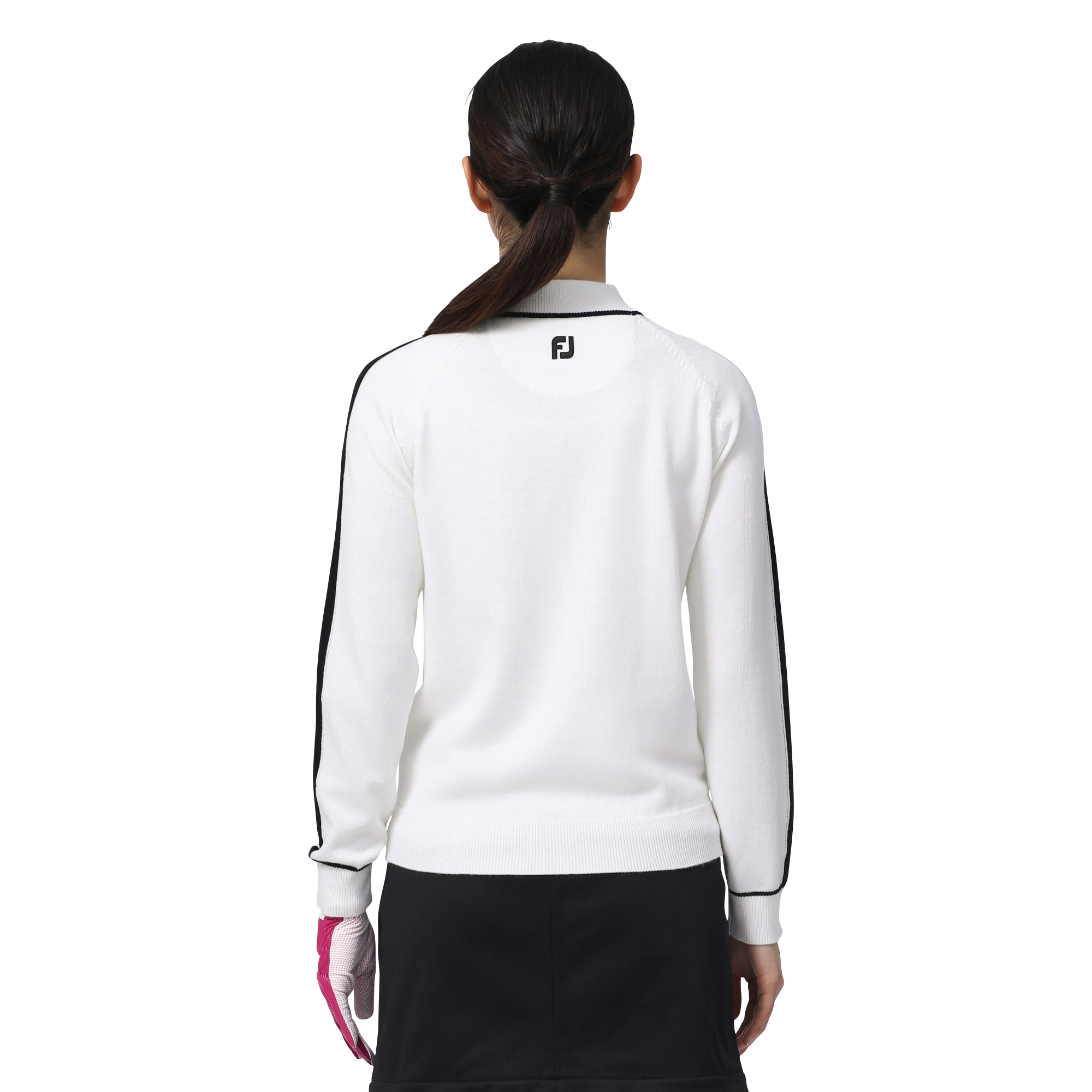 WOMEN'S モックネック ロゴセーター