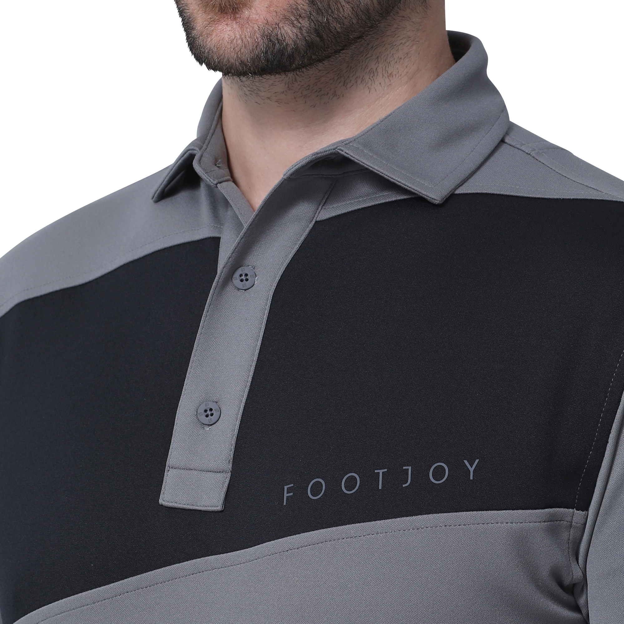 MEN'S カラーブロックサーモライト長袖保温シャツ