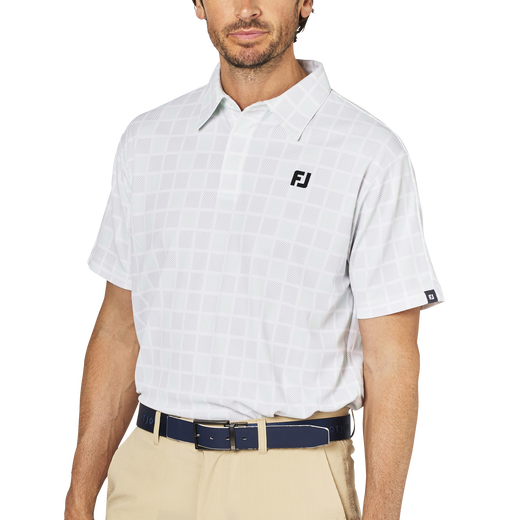 スクエアチェックスナップボタン半袖シャツ