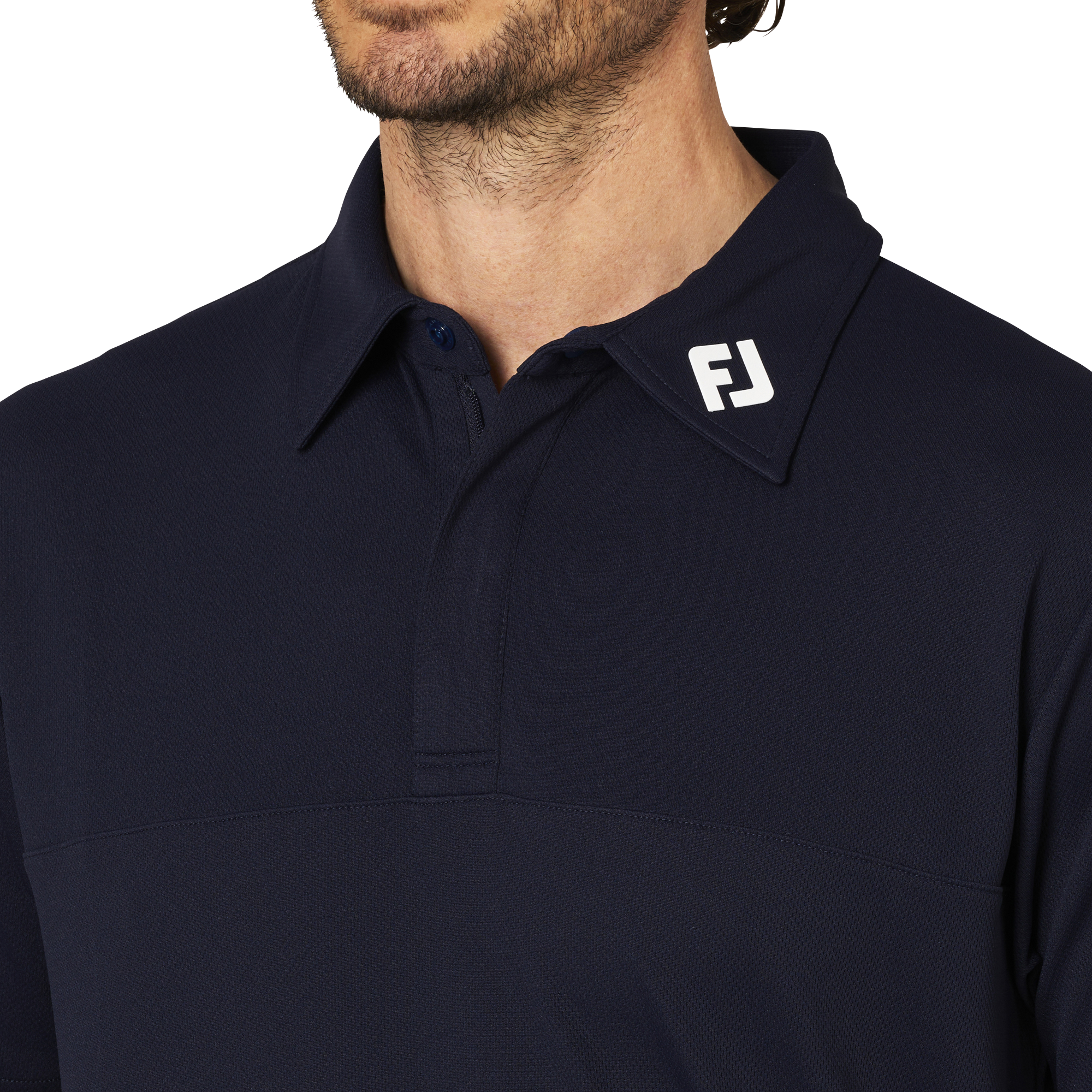 半袖ハーフジップシャツ