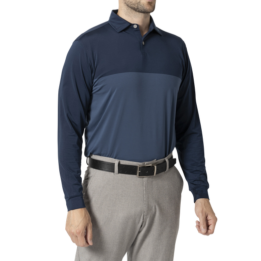 MEN&#39;S トーナルカラーブロック 長袖シャツ