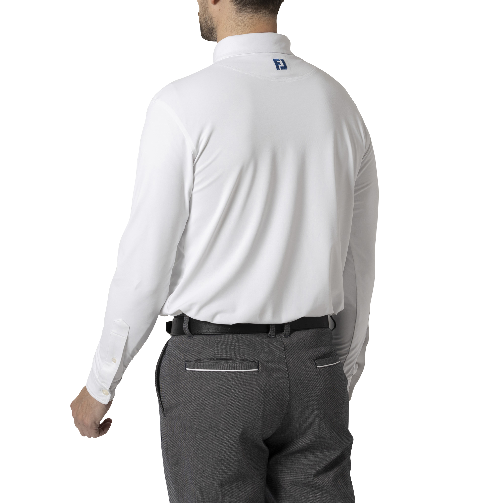 MEN'S ソリッドポケット付 長袖ボタンダウンシャツ