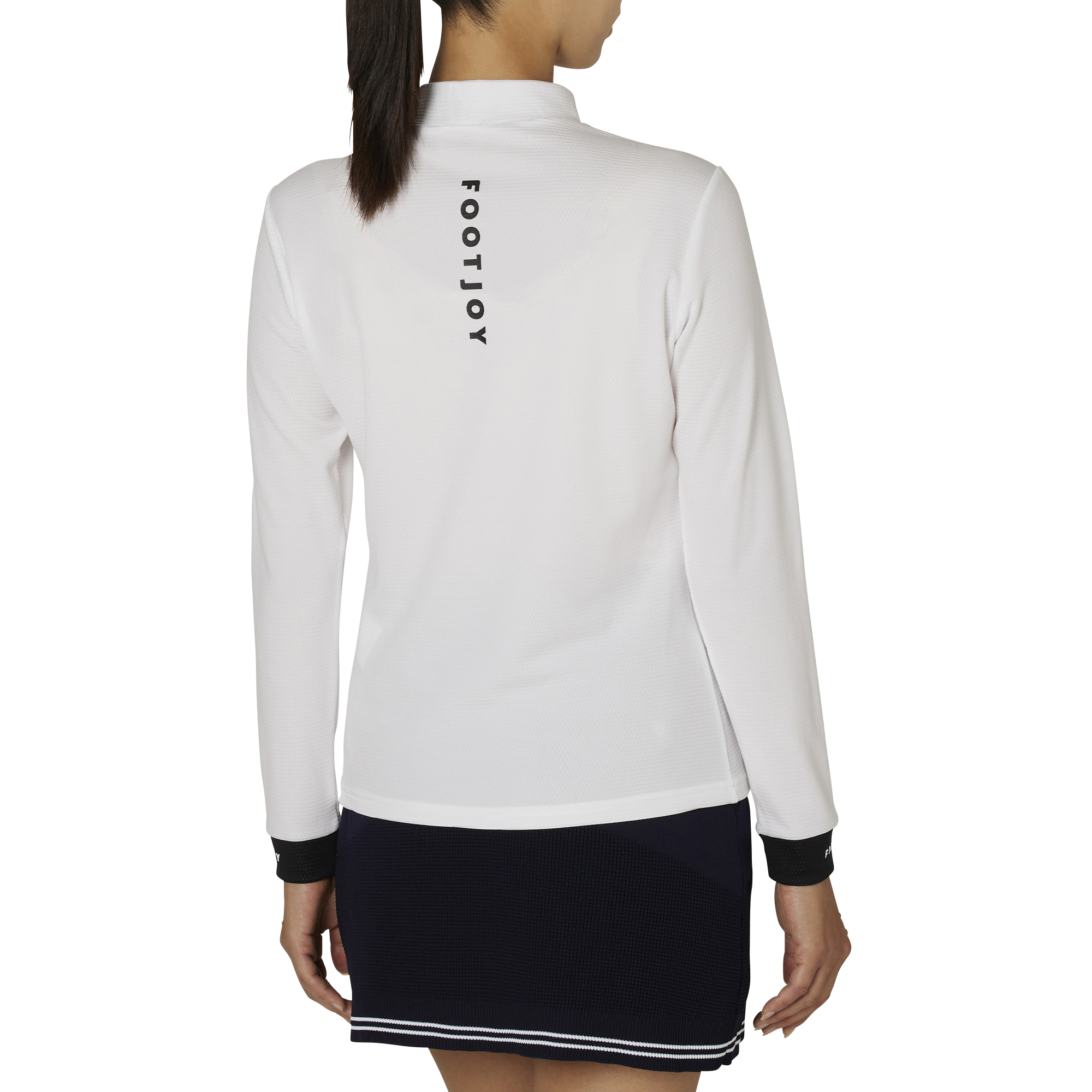 WOMEN'S DRY THROUGHLIGHT カラースリーブ 長袖モックネックシャツ